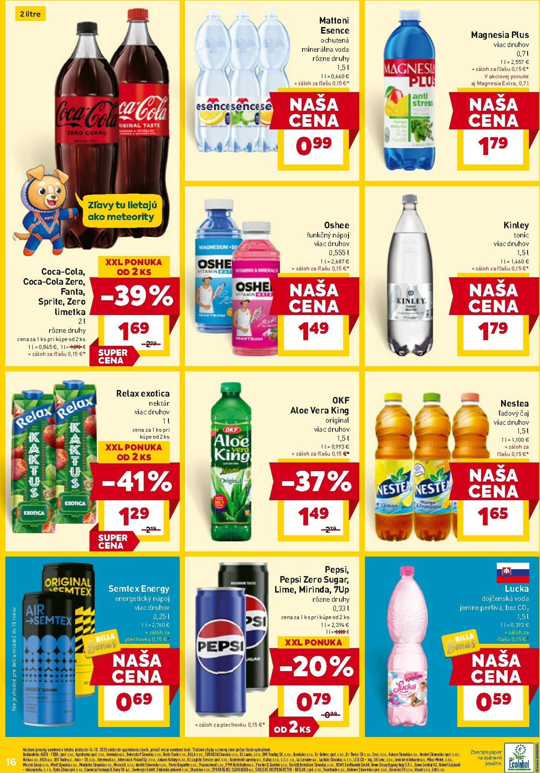 Page 16 of Aktuálny billa leták platný od stredy 08.10 do 14.10