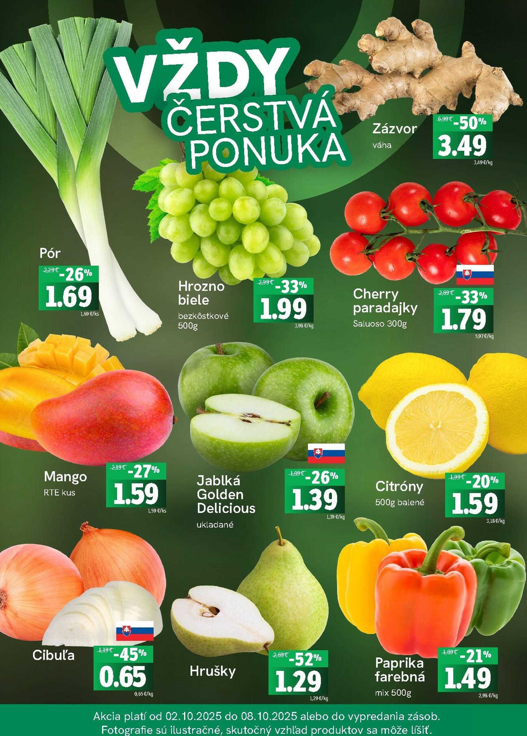 Page 3 of Aktuálny fresh leták platný od štvrtka 02.10 do 08.10