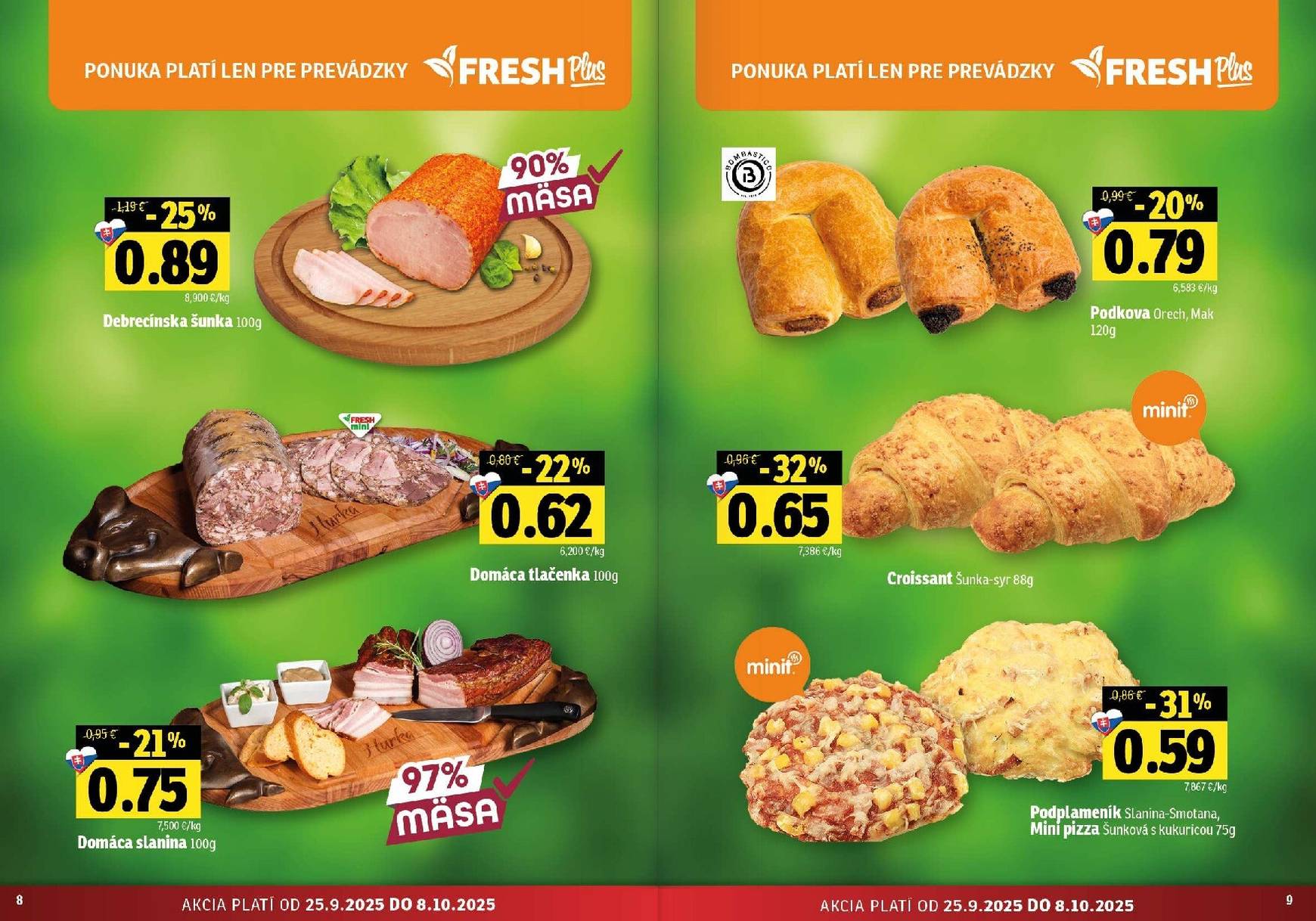 Page 5 of Aktuálny fresh leták platný od štvrtka 25.09 do 08.10