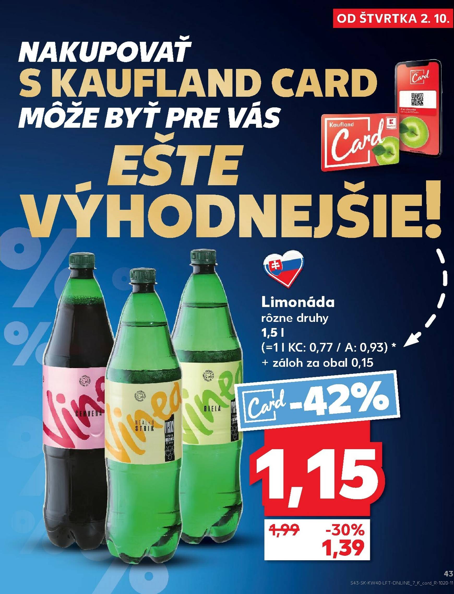 Page 43 of Aktuálny kaufland leták platný od štvrtka 02.10 do 08.10