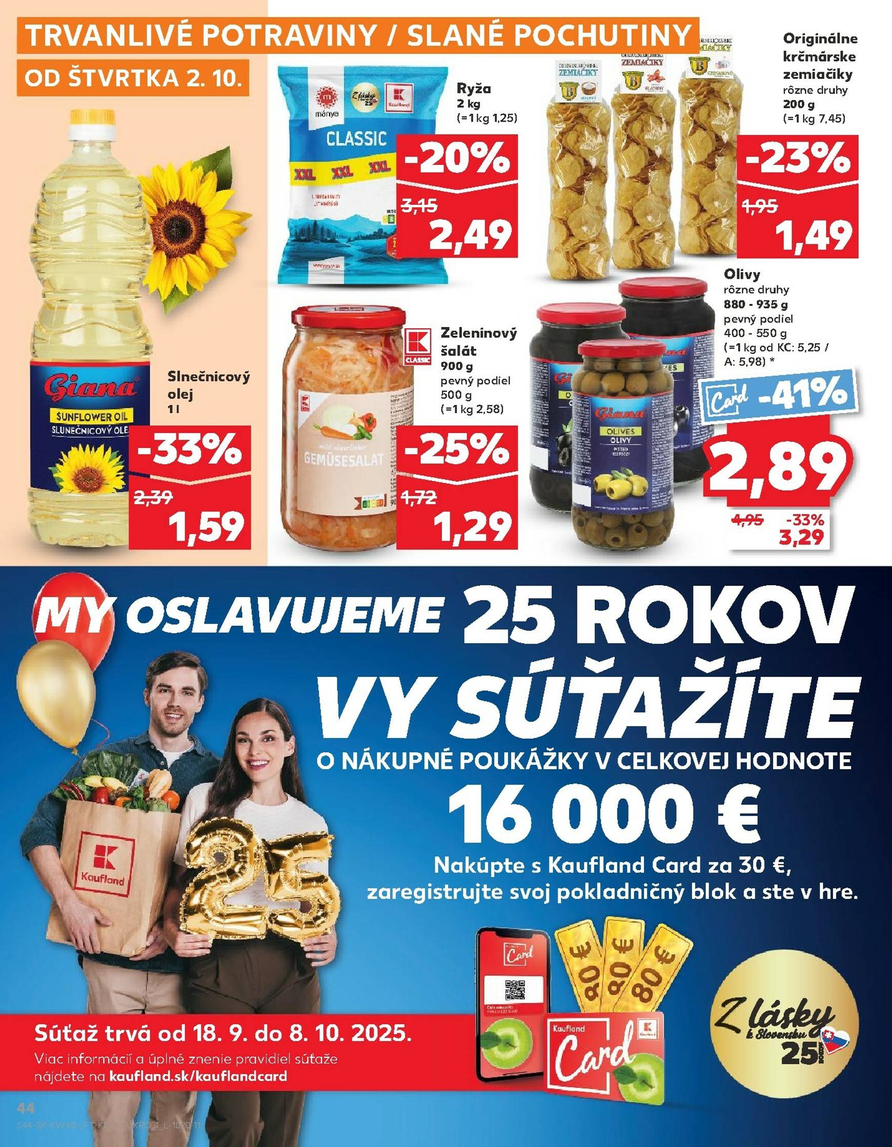 Page 44 of Aktuálny kaufland leták platný od štvrtka 02.10 do 08.10