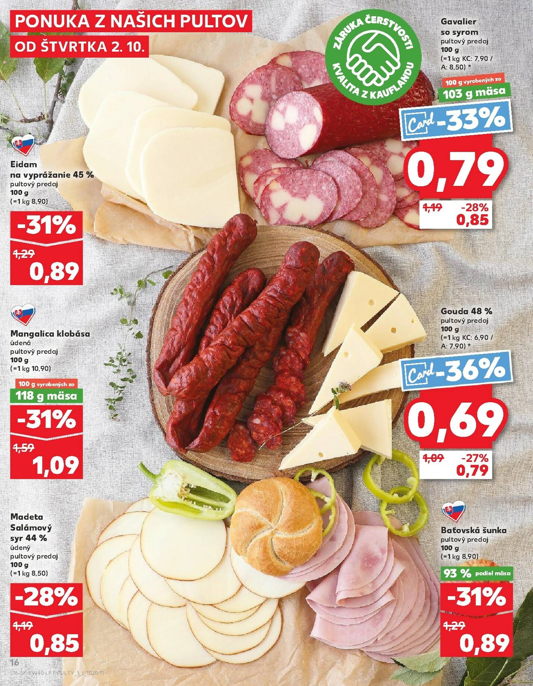 Page 16 of Aktuálny kaufland leták platný od štvrtka 02.10 do 08.10