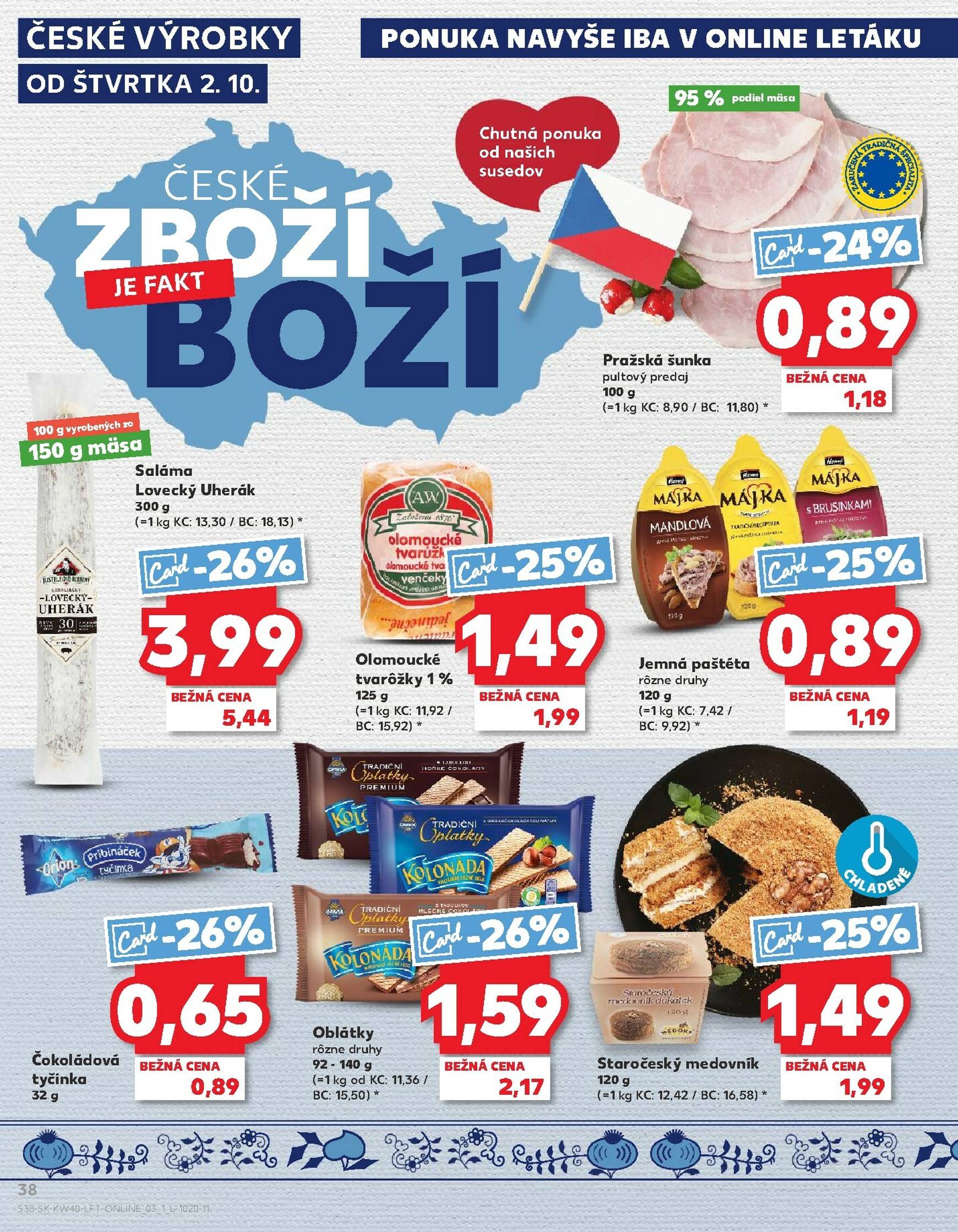 Page 38 of Aktuálny kaufland leták platný od štvrtka 02.10 do 08.10