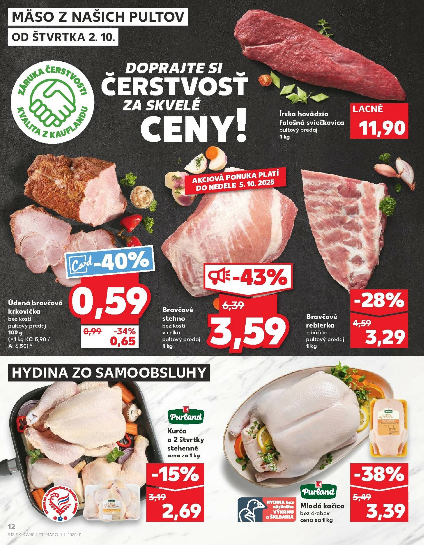 Page 12 of Aktuálny kaufland leták platný od štvrtka 02.10 do 08.10