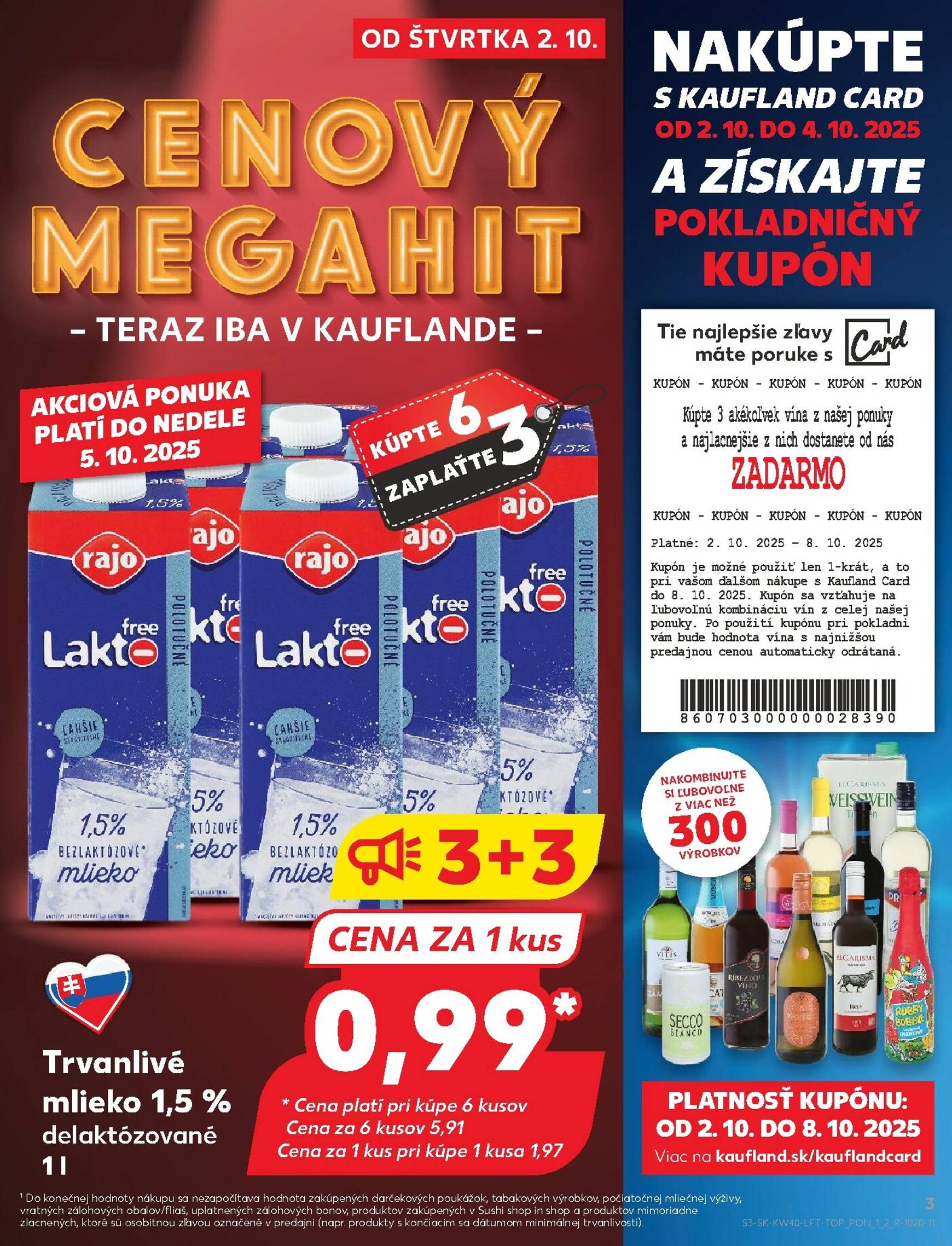 Page 3 of Aktuálny kaufland leták platný od štvrtka 02.10 do 08.10