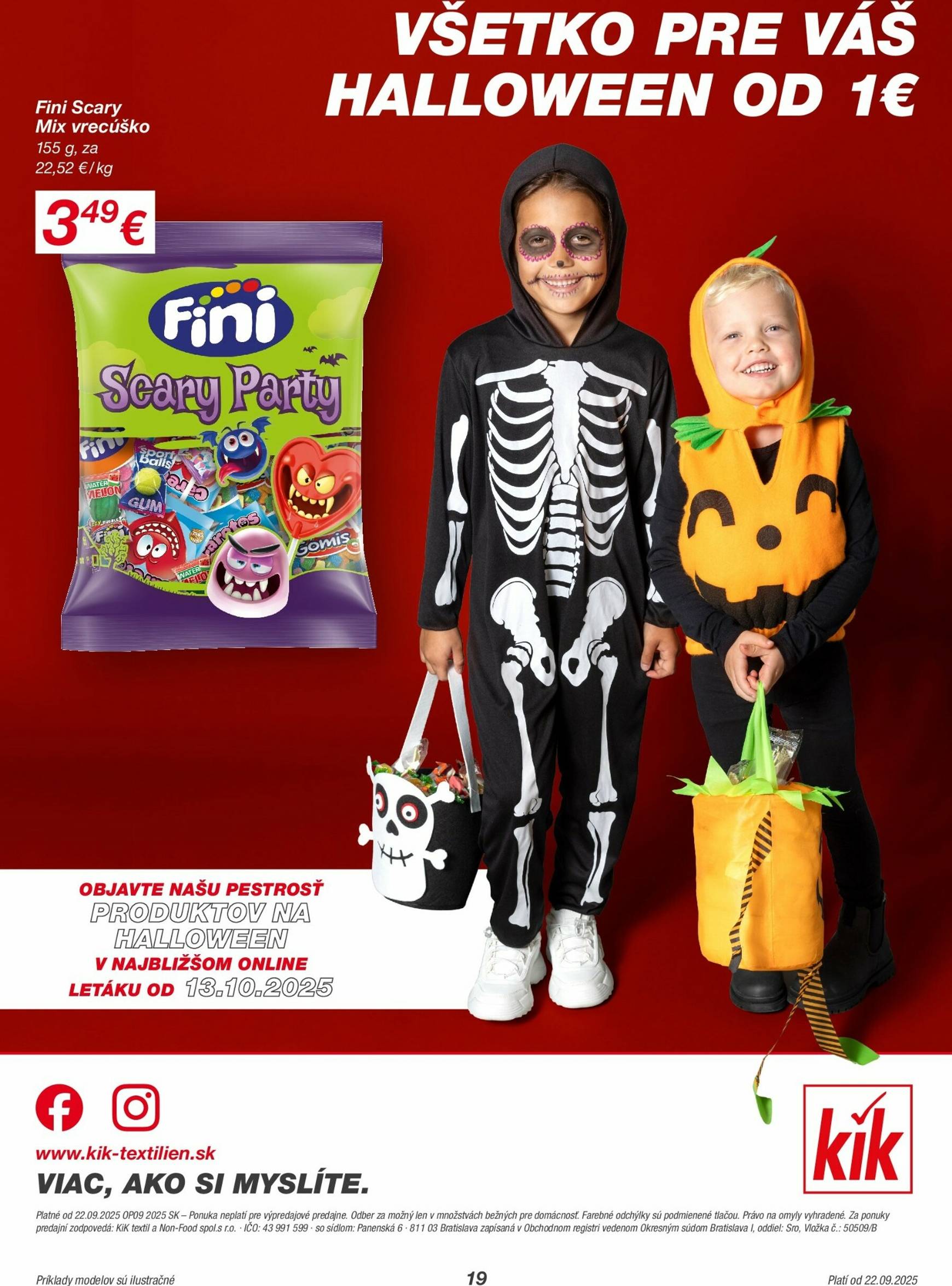 Page 19 of Aktuálny kik leták platný od pondelka 22.09 do 12.10
