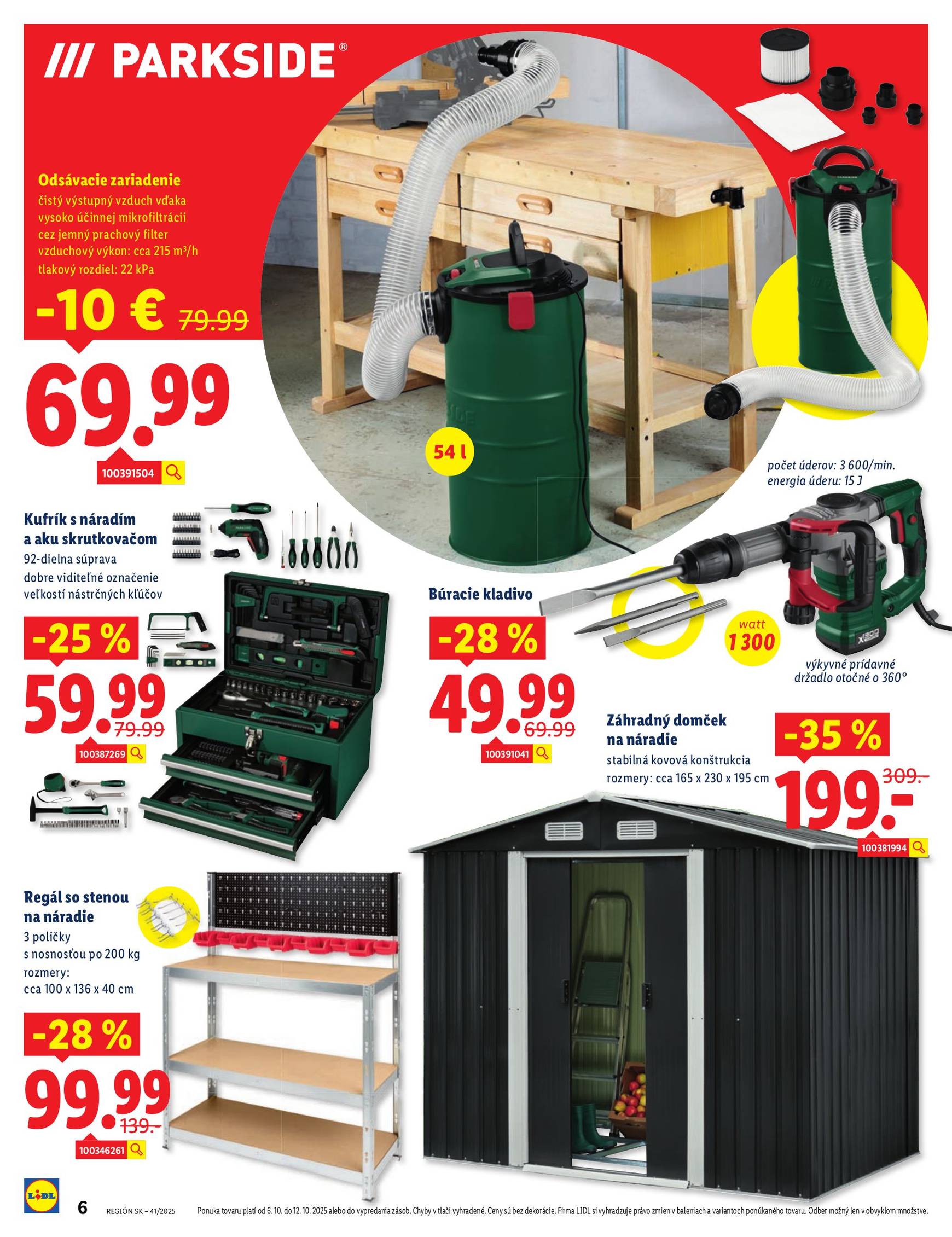 Page 6 of Aktuálny lidl leták platný od pondelka 06.10 do 12.10