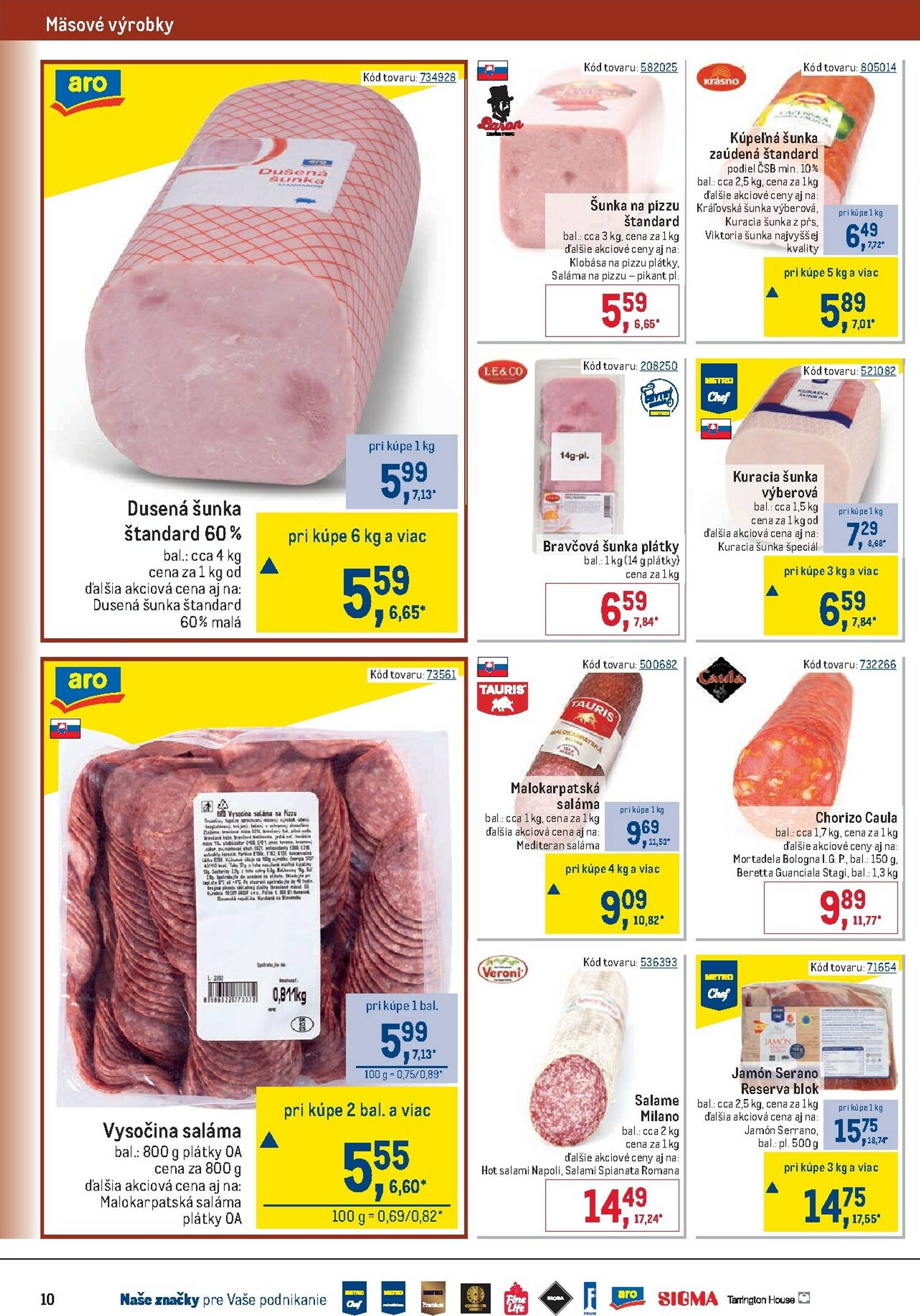 Page 10 of Aktuálny metro leták platný od stredy 10.09 do 07.10