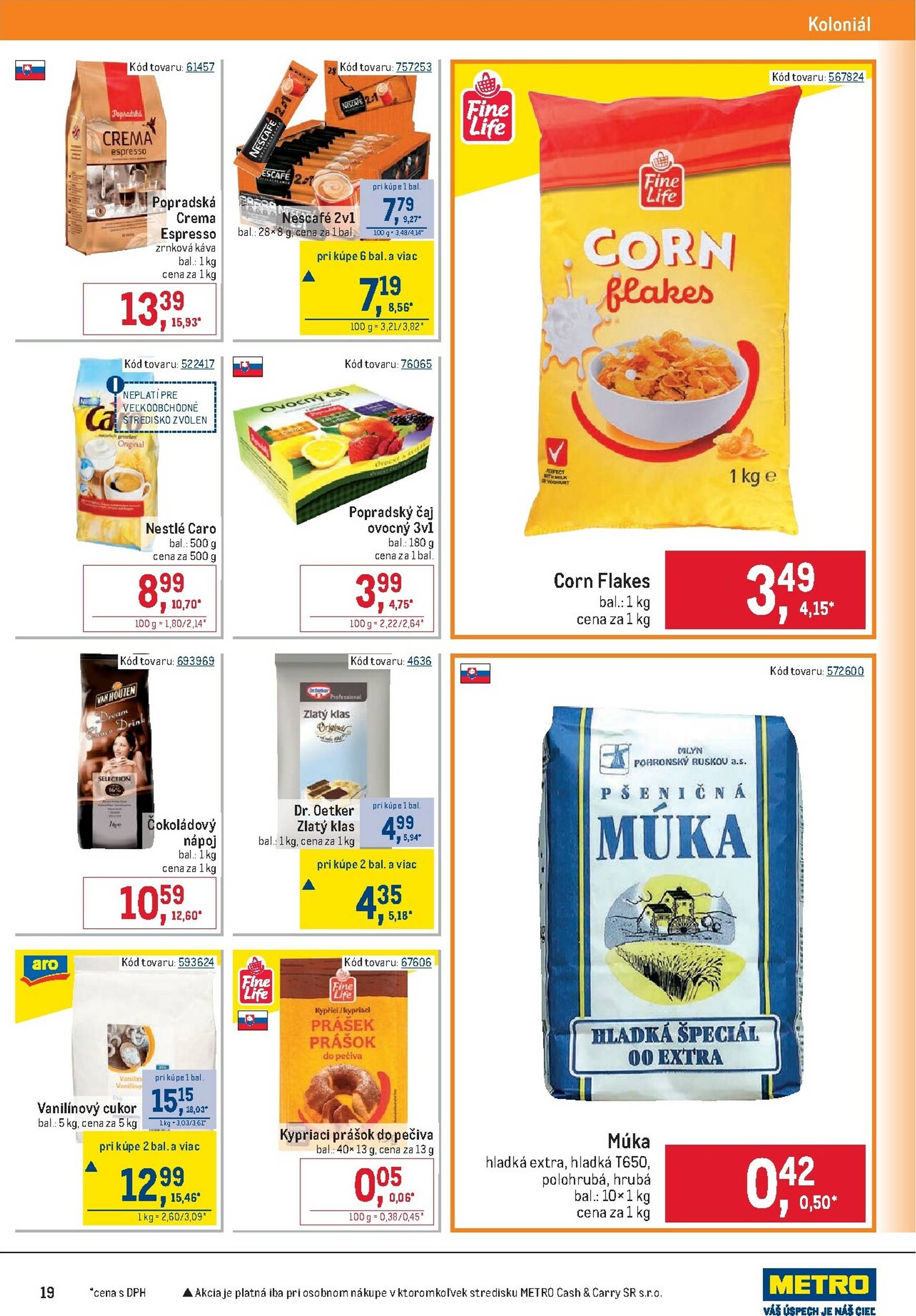 Page 19 of Aktuálny metro leták platný od stredy 10.09 do 07.10