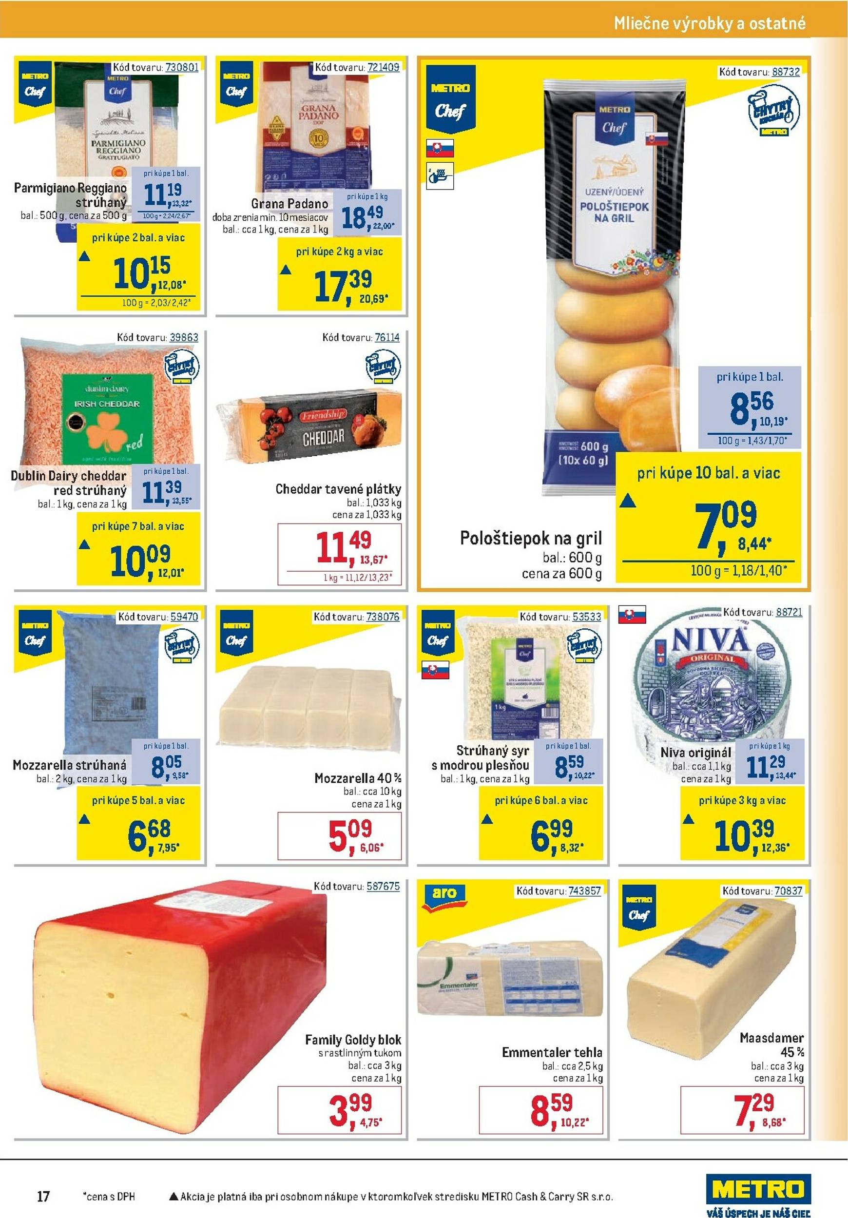 Page 17 of Aktuálny metro leták platný od stredy 10.09 do 07.10