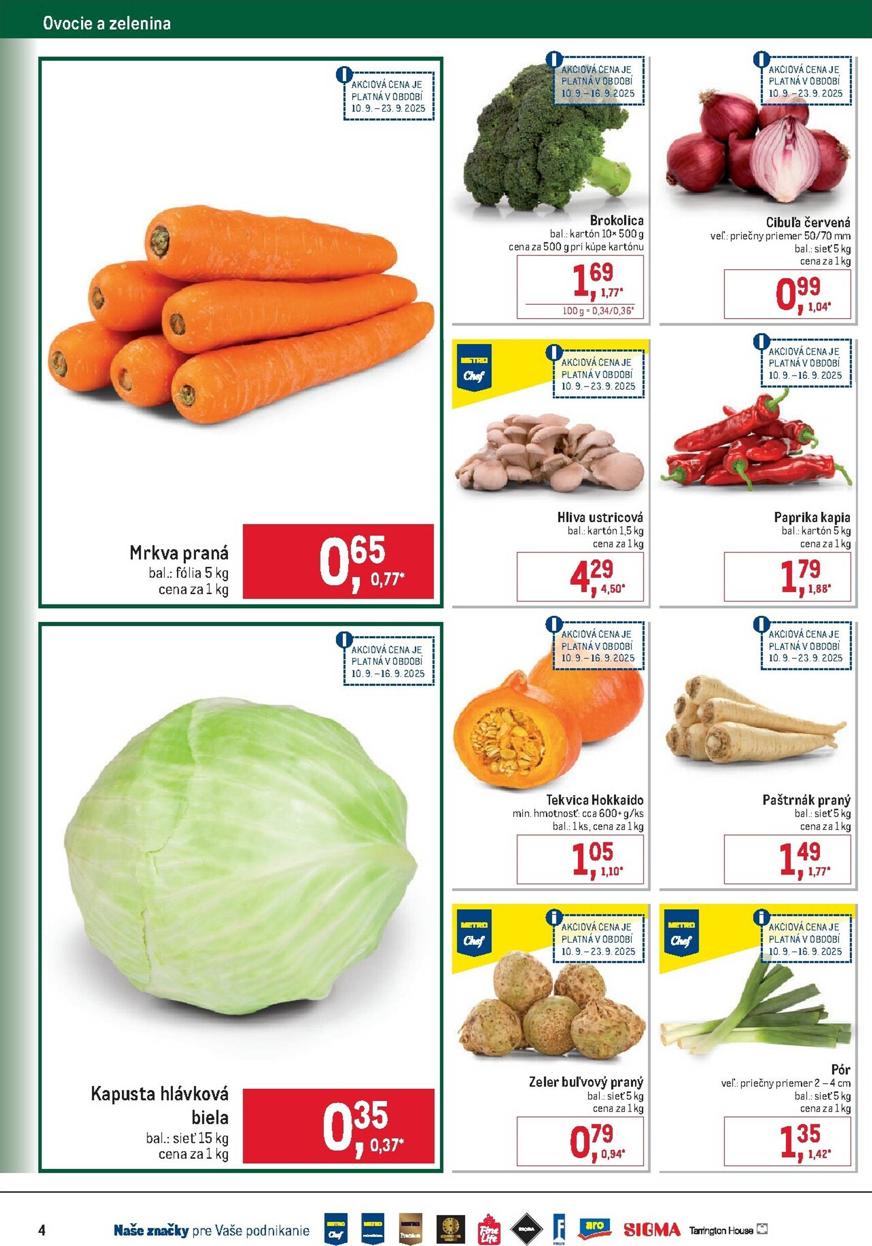 Page 4 of Aktuálny metro leták platný od stredy 10.09 do 07.10