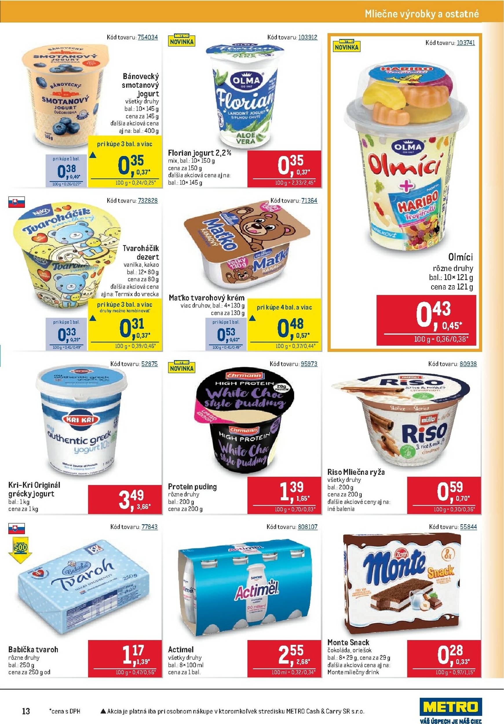 Page 13 of Aktuálny metro leták platný od stredy 24.09 do 07.10