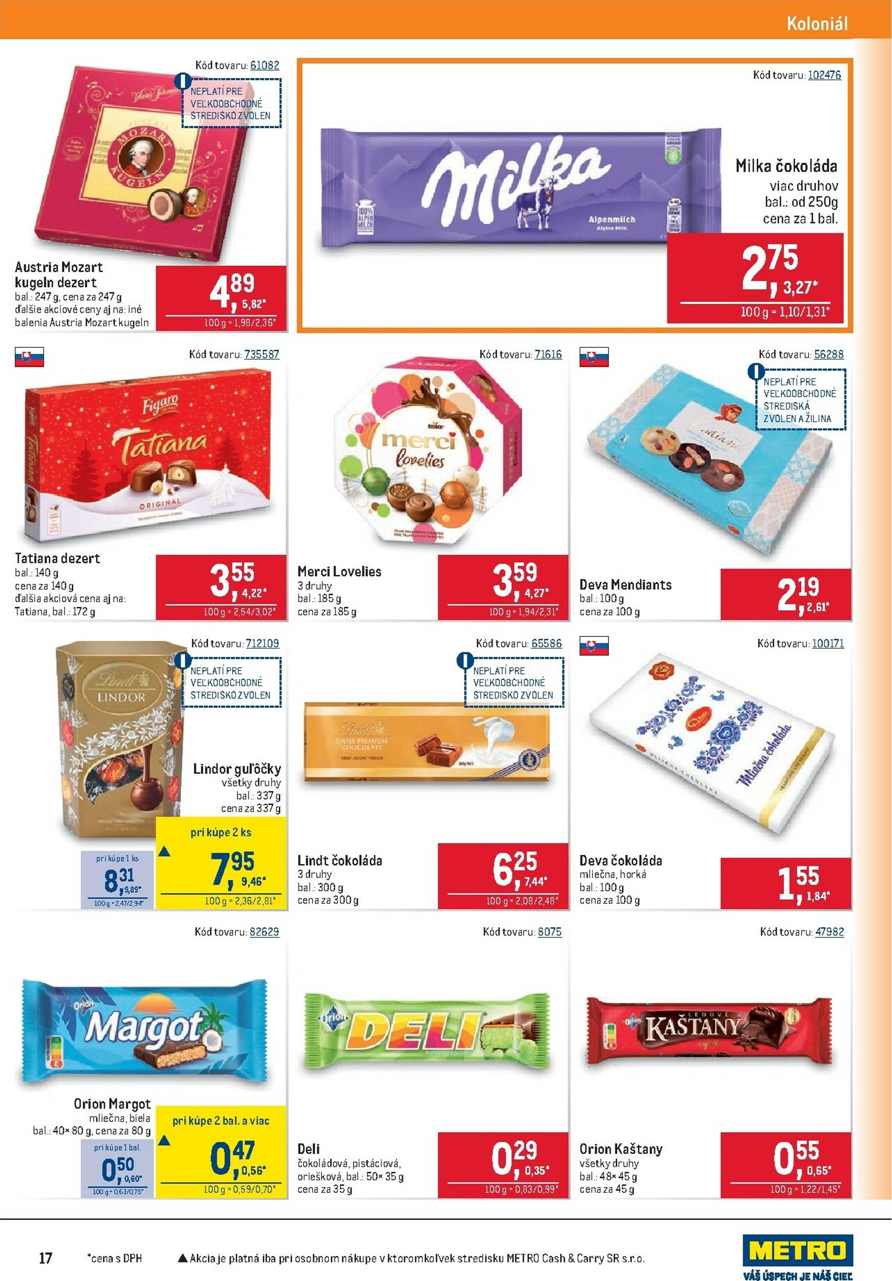 Page 17 of Aktuálny metro leták platný od stredy 24.09 do 07.10