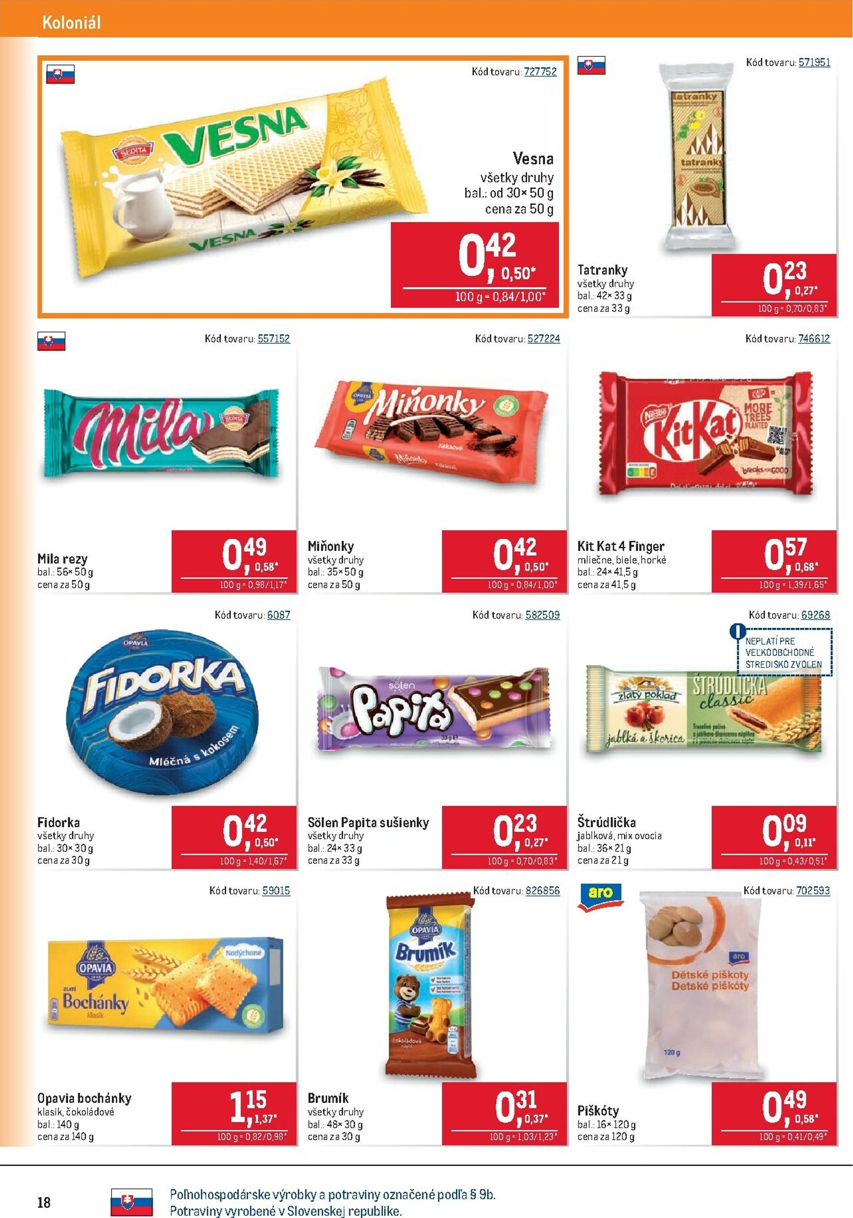 Page 18 of Aktuálny metro leták platný od stredy 24.09 do 07.10