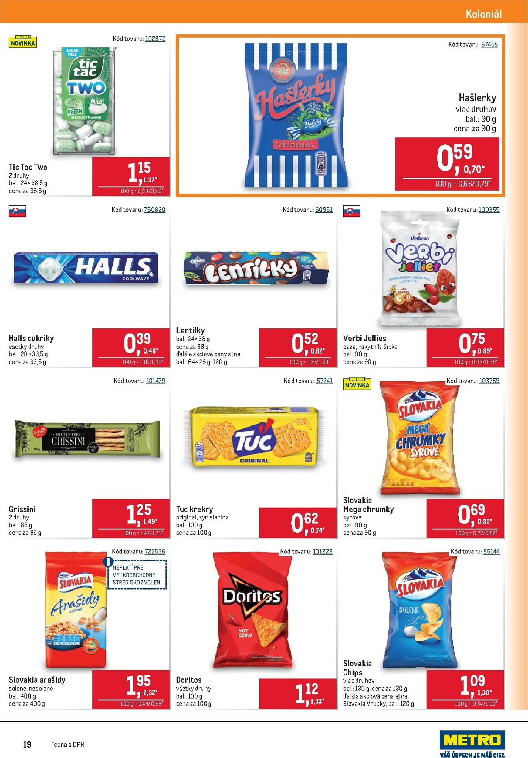 Page 19 of Aktuálny metro leták platný od stredy 24.09 do 07.10