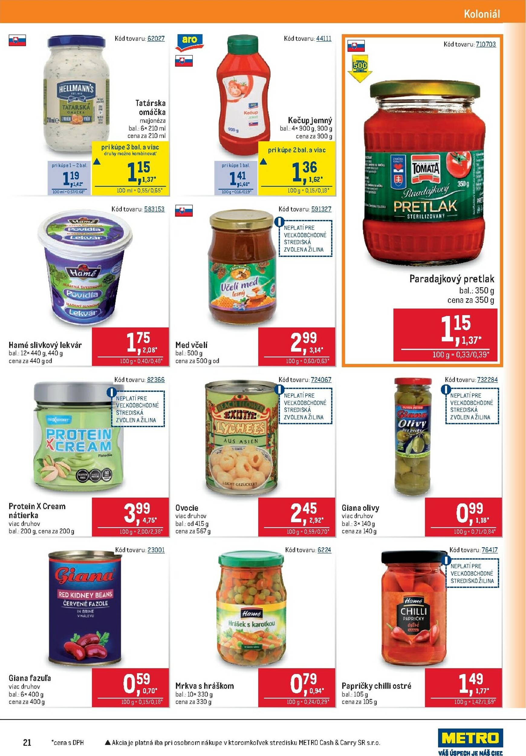 Page 21 of Aktuálny metro leták platný od stredy 24.09 do 07.10