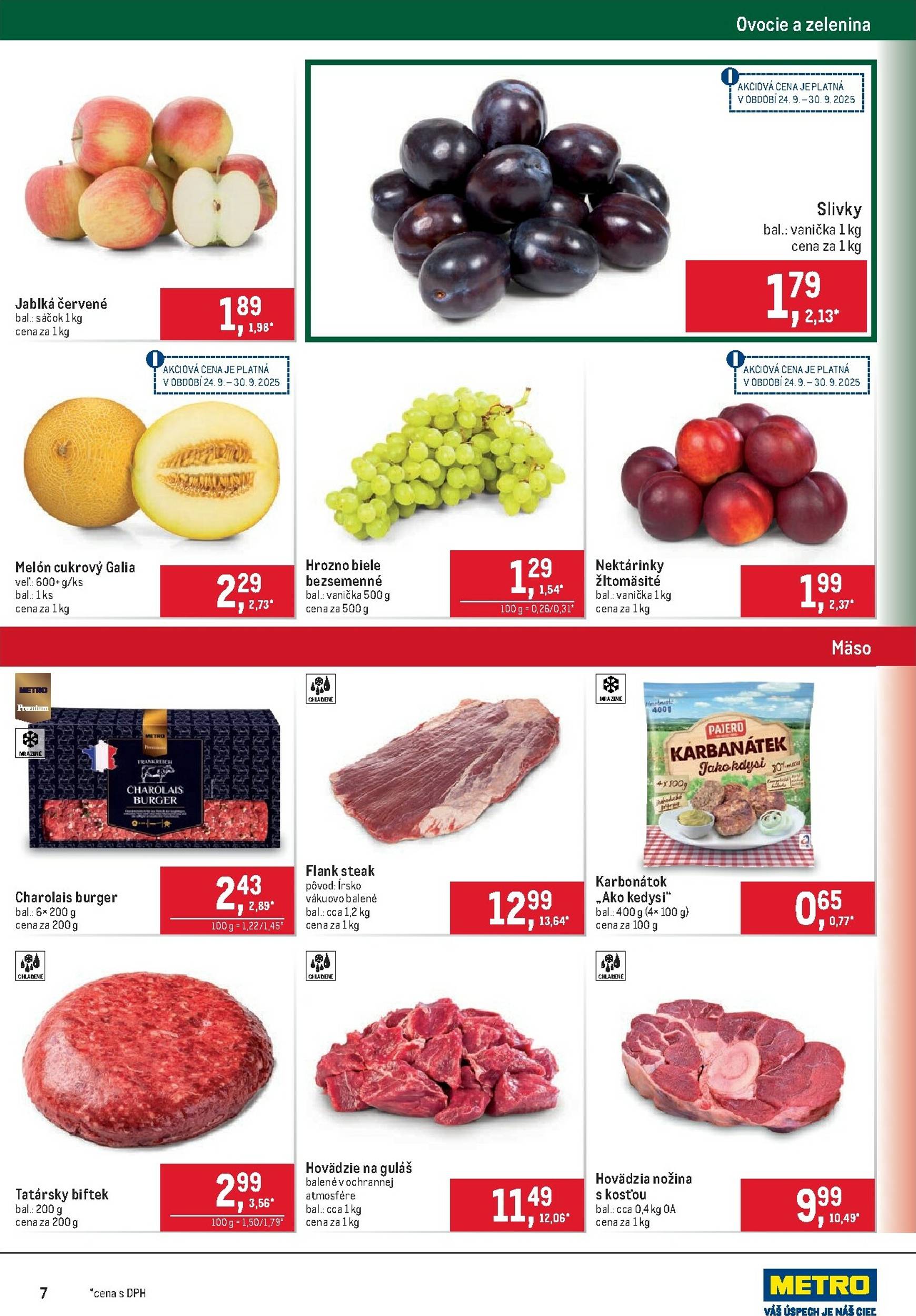 Page 7 of Aktuálny metro leták platný od stredy 24.09 do 07.10