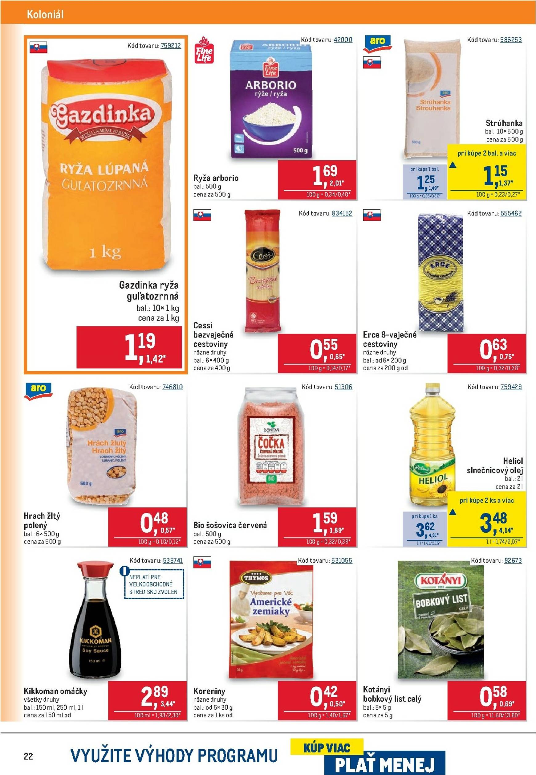 Page 22 of Aktuálny metro leták platný od stredy 24.09 do 07.10