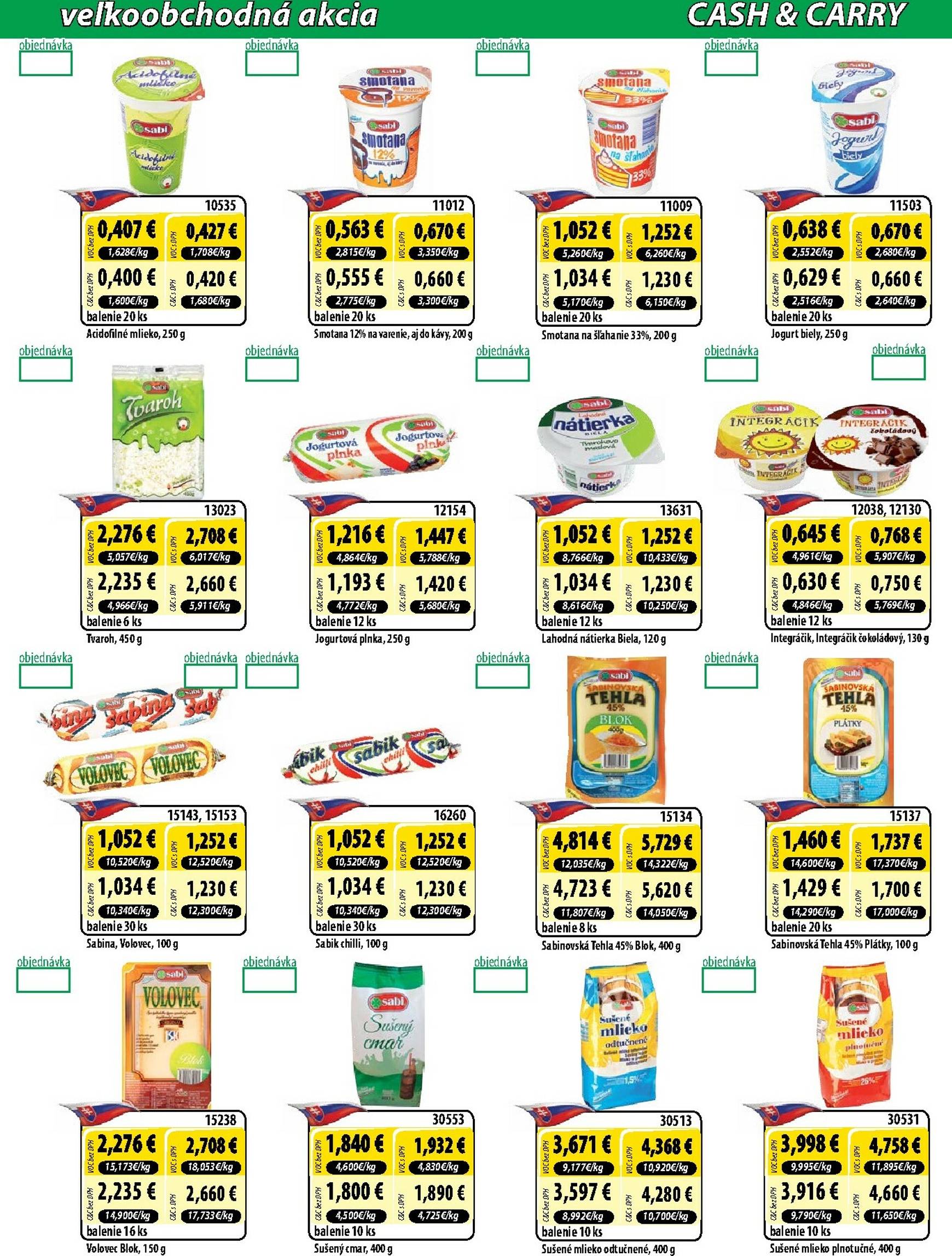 Page 2 of Aktuálny milk-agro leták platný od stredy 08.10 do 14.10