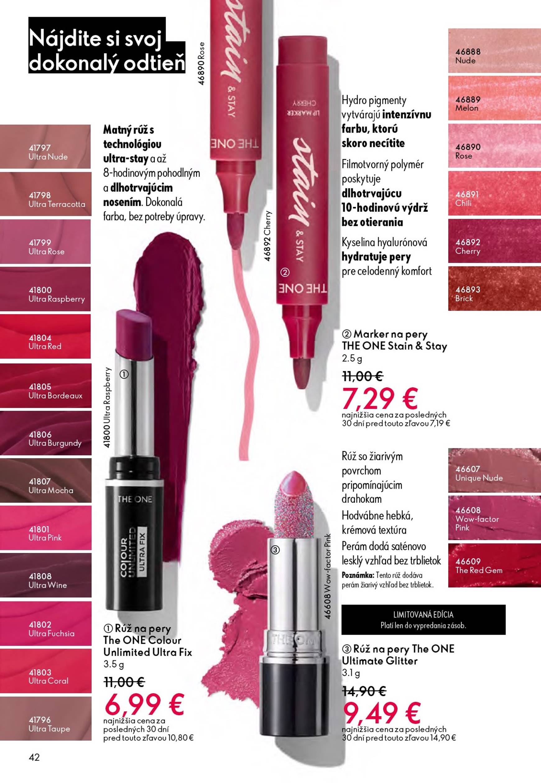 Page 42 of Aktuálny oriflame leták platný od stredy 01.10 do 21.10