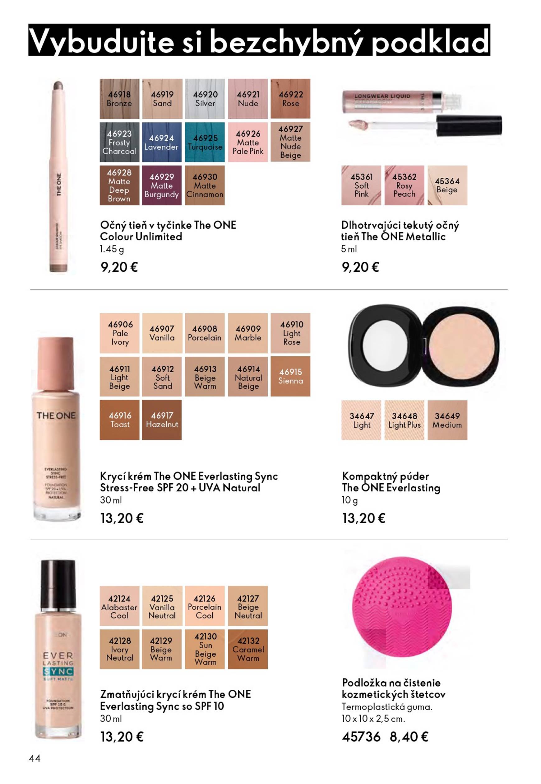 Page 44 of Aktuálny oriflame leták platný od stredy 01.10 do 21.10