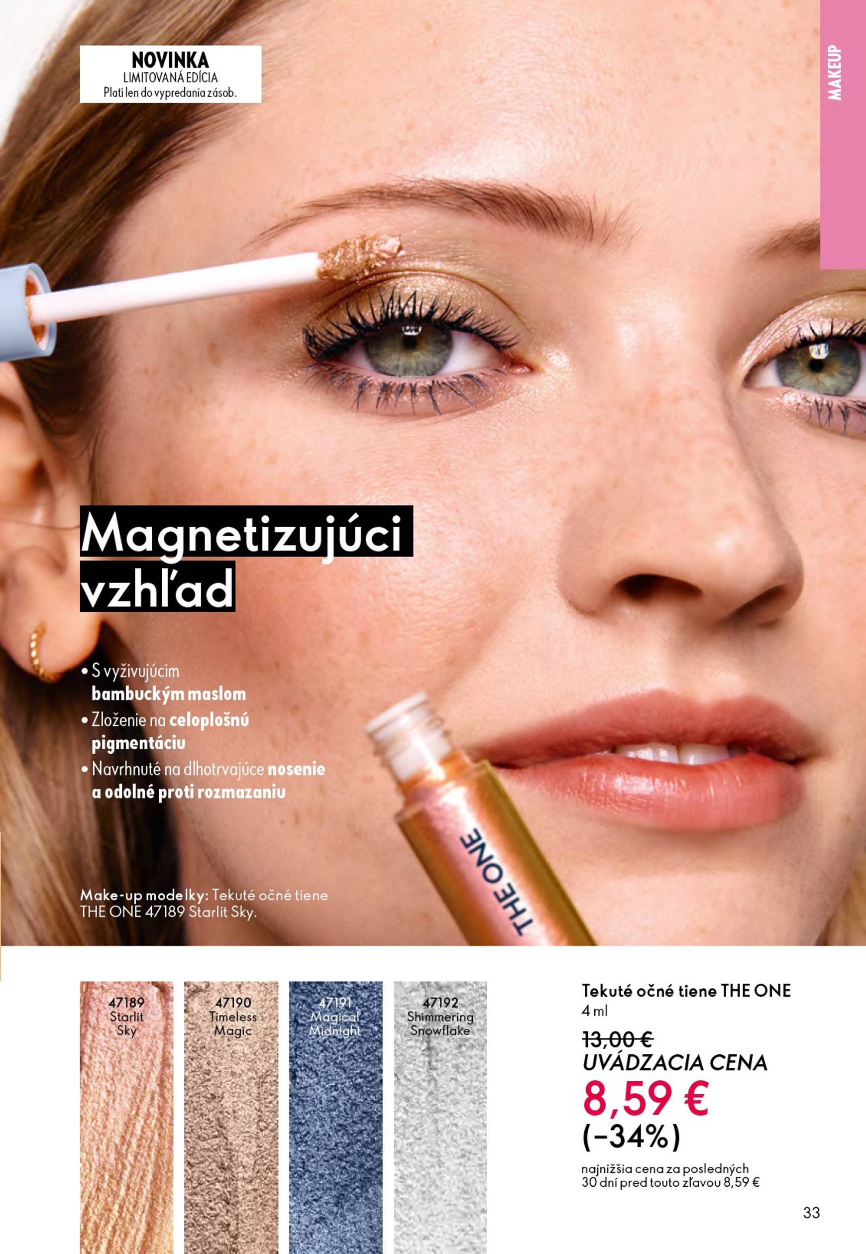 Page 33 of Aktuálny oriflame leták platný od stredy 01.10 do 21.10