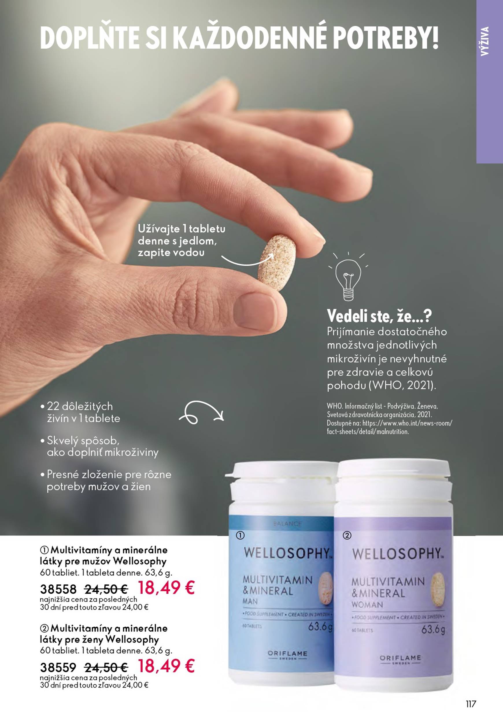 Page 117 of Aktuálny oriflame leták platný od stredy 01.10 do 21.10