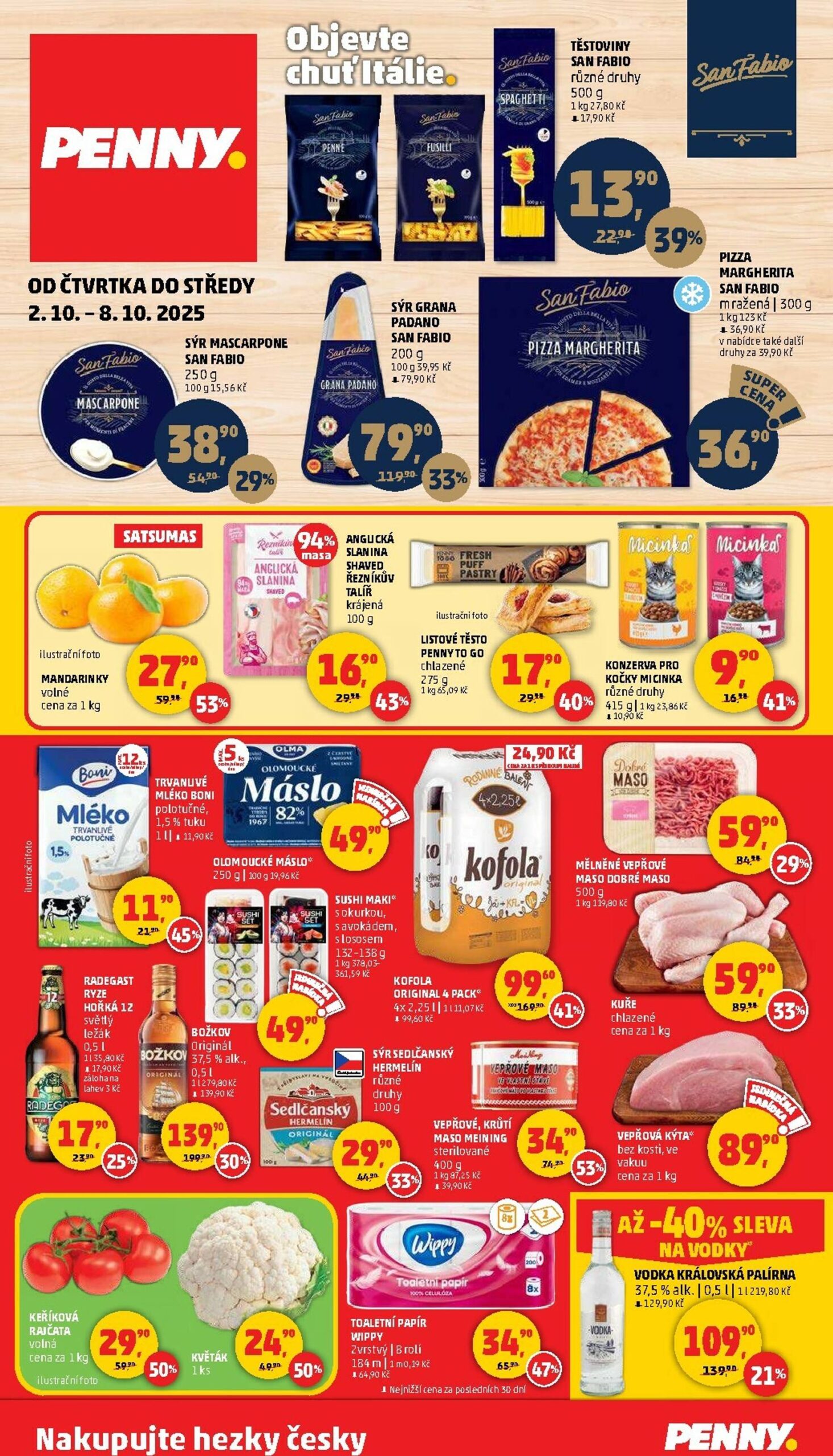 Page 1 of Aktuálny penny-cesko leták platný od štvrtka 02.10 do 08.10