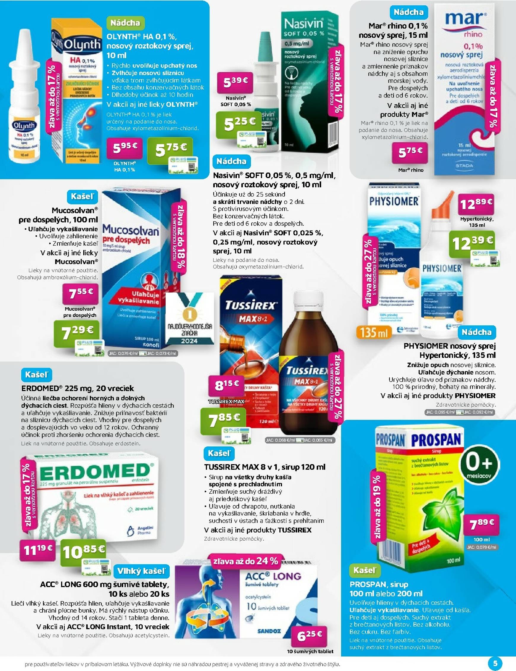 Page 5 of Aktuálny plus-lekaren leták platný od stredy 01.10 do 31.10