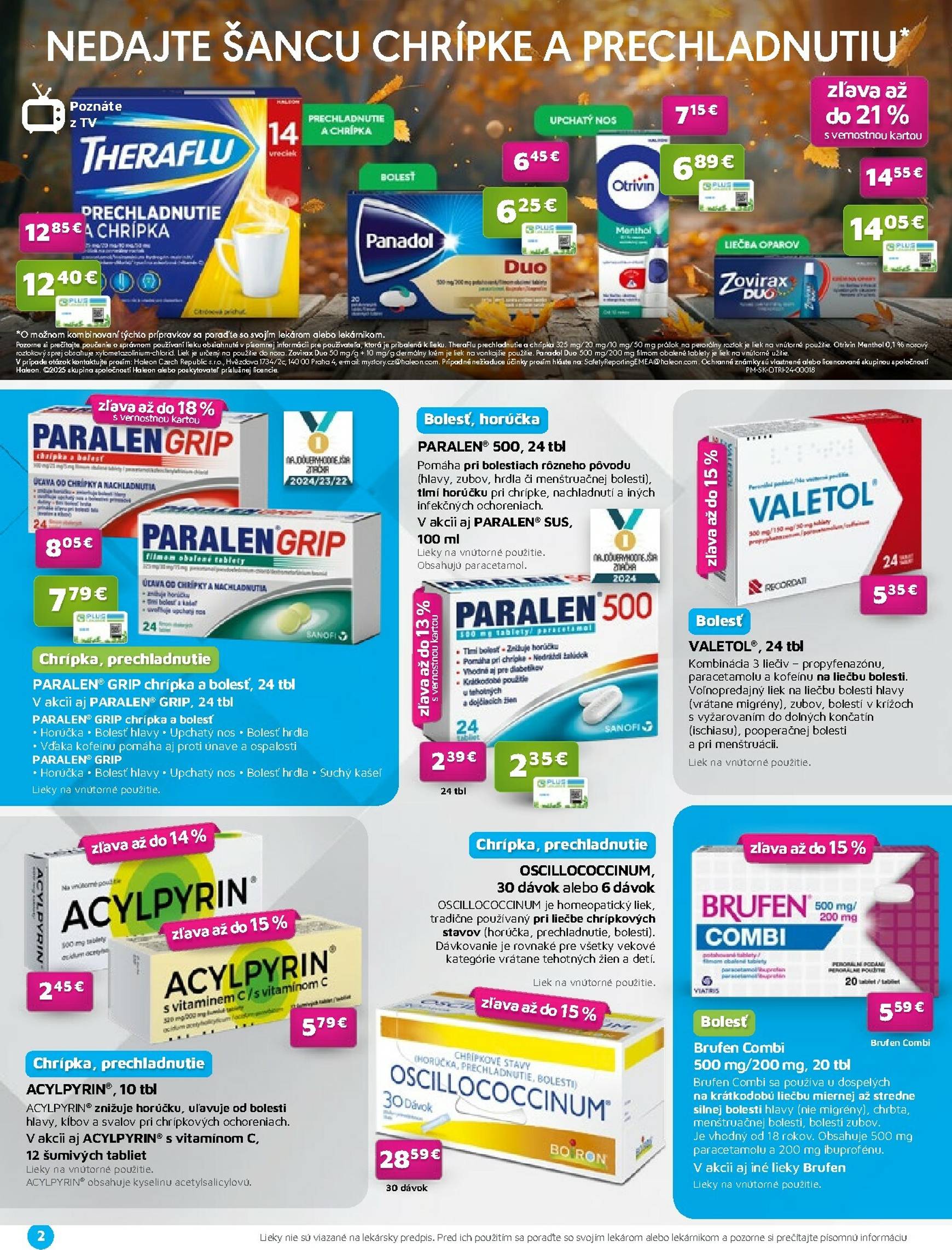 Page 2 of Aktuálny plus-lekaren leták platný od stredy 01.10 do 31.10