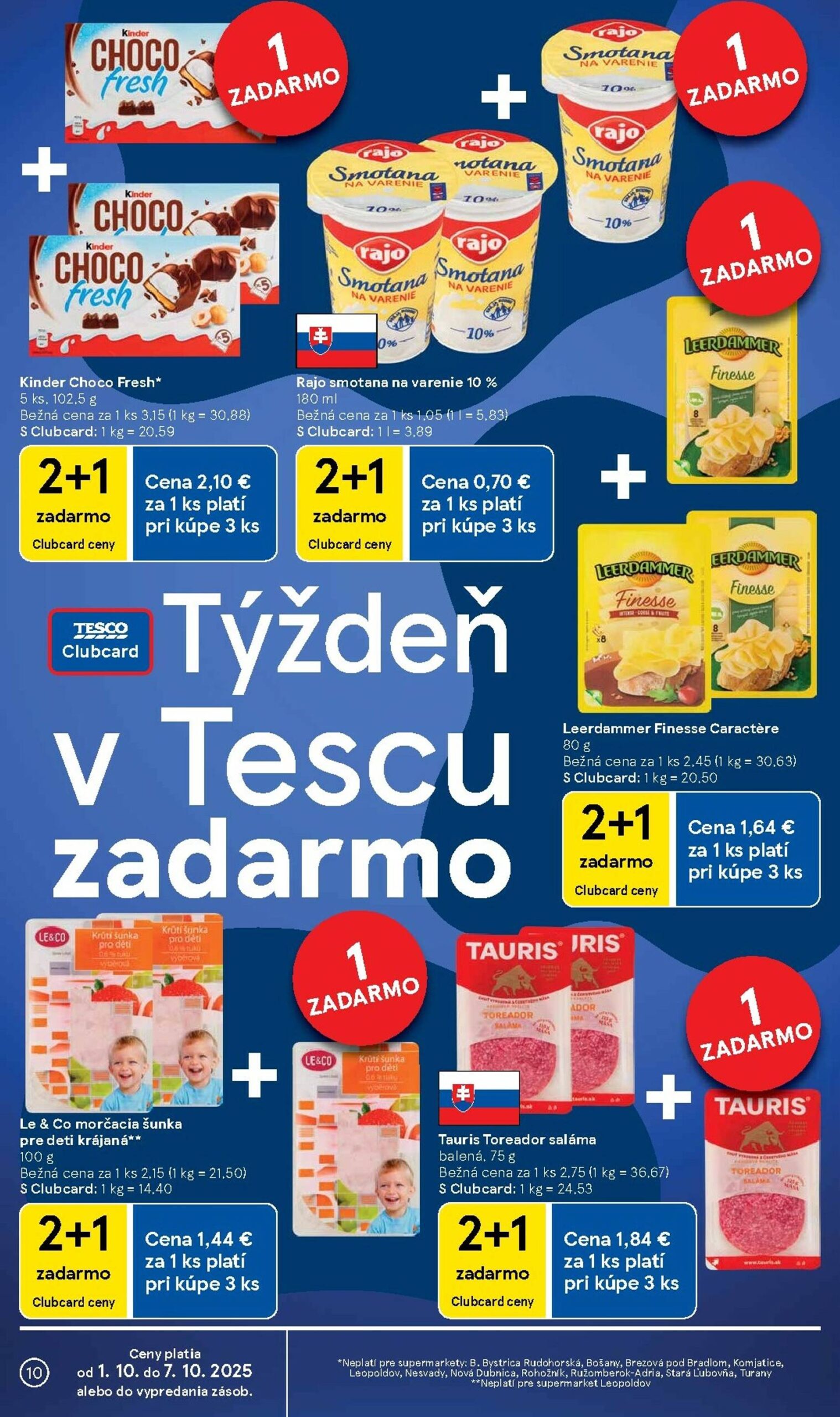 Page 10 of Aktuálny tesco leták platný od stredy 01.10 do 07.10