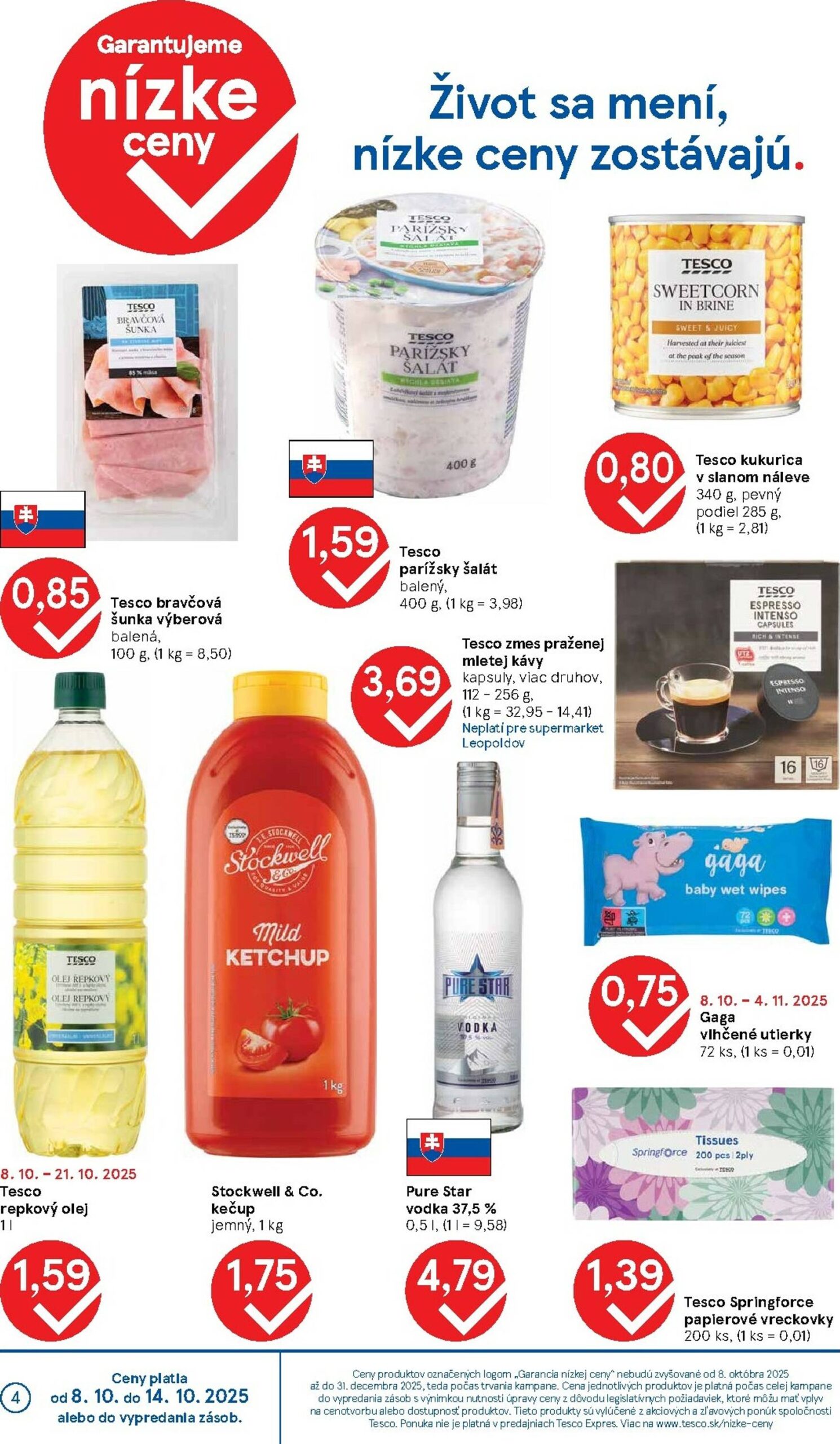 Page 4 of Aktuálny tesco leták platný od stredy 08.10 do 14.10