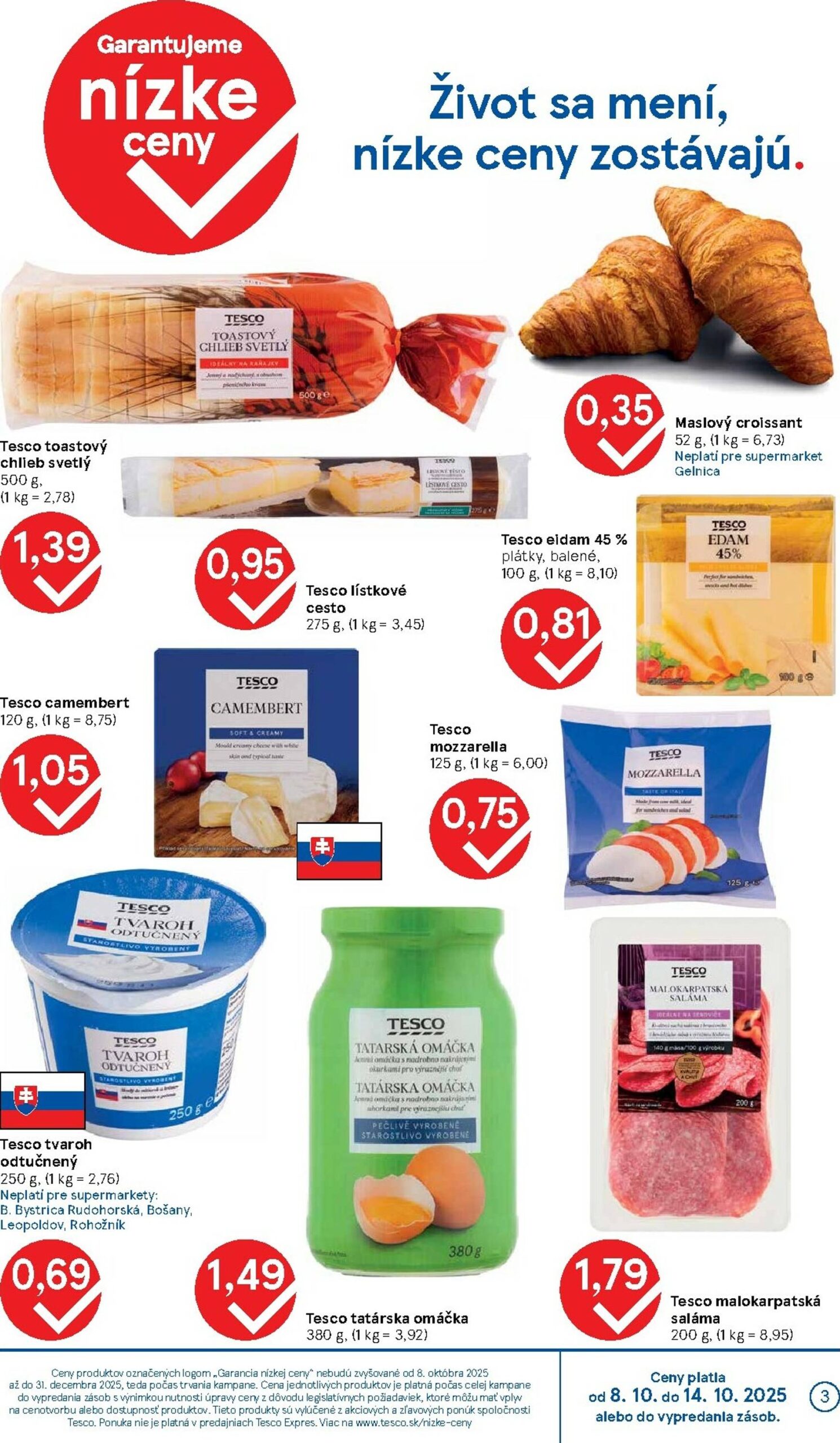 Page 3 of Aktuálny tesco leták platný od stredy 08.10 do 14.10
