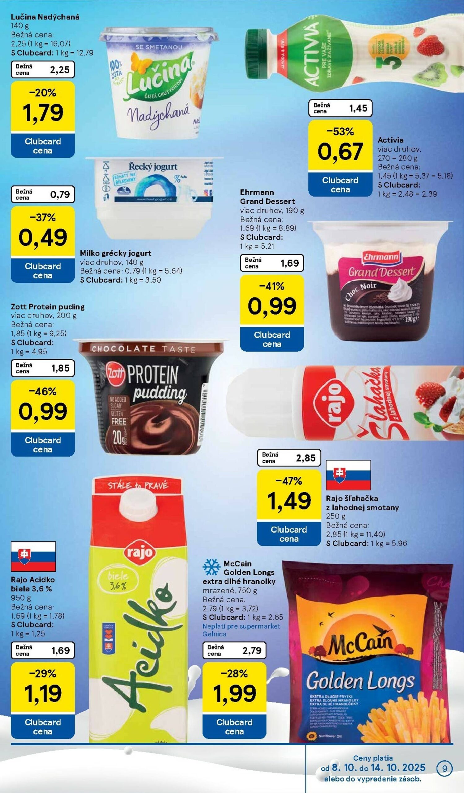 Page 9 of Aktuálny tesco leták platný od stredy 08.10 do 14.10
