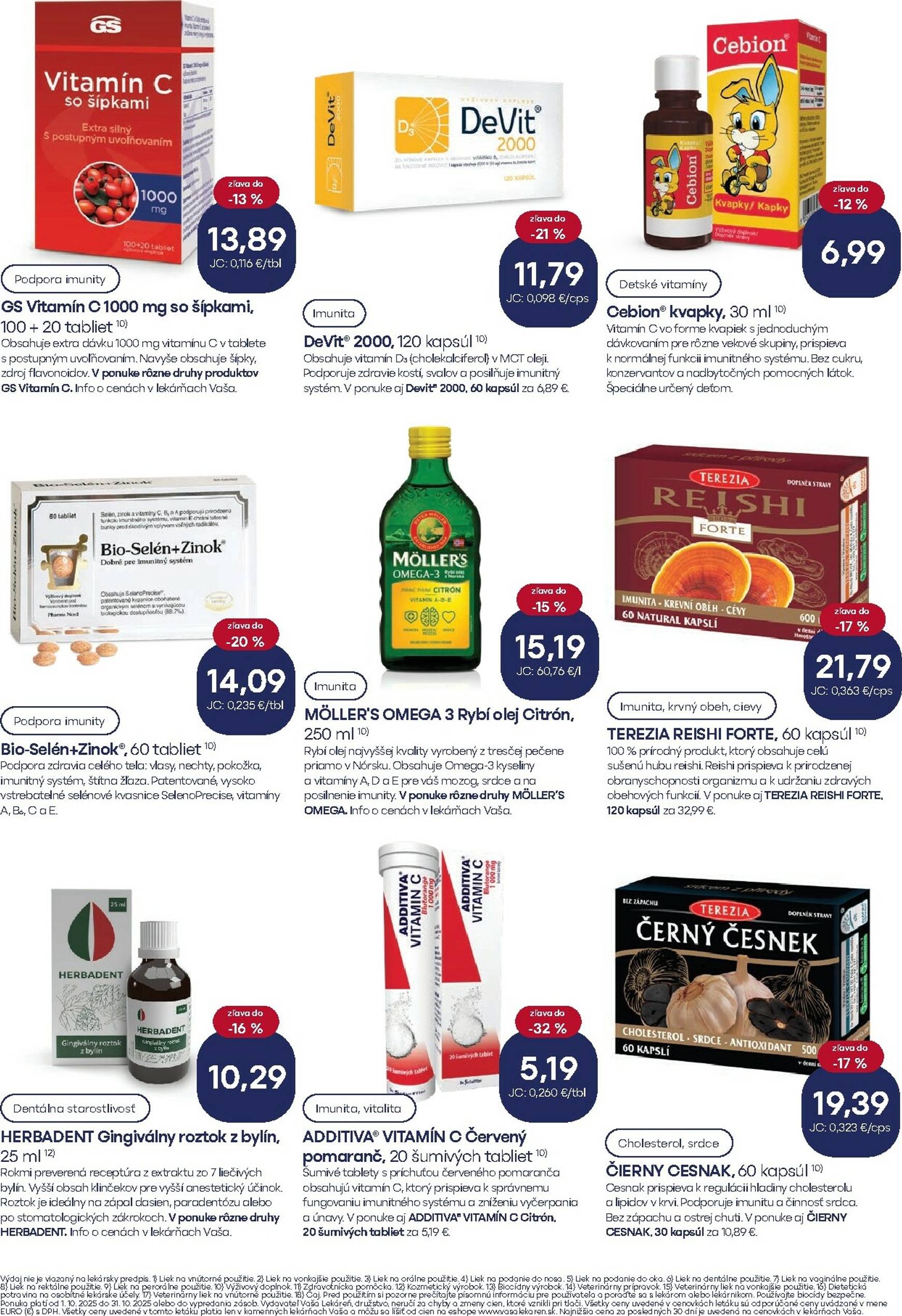 Page 11 of Aktuálny vasa-lekaren leták platný od stredy 01.10 do 31.10