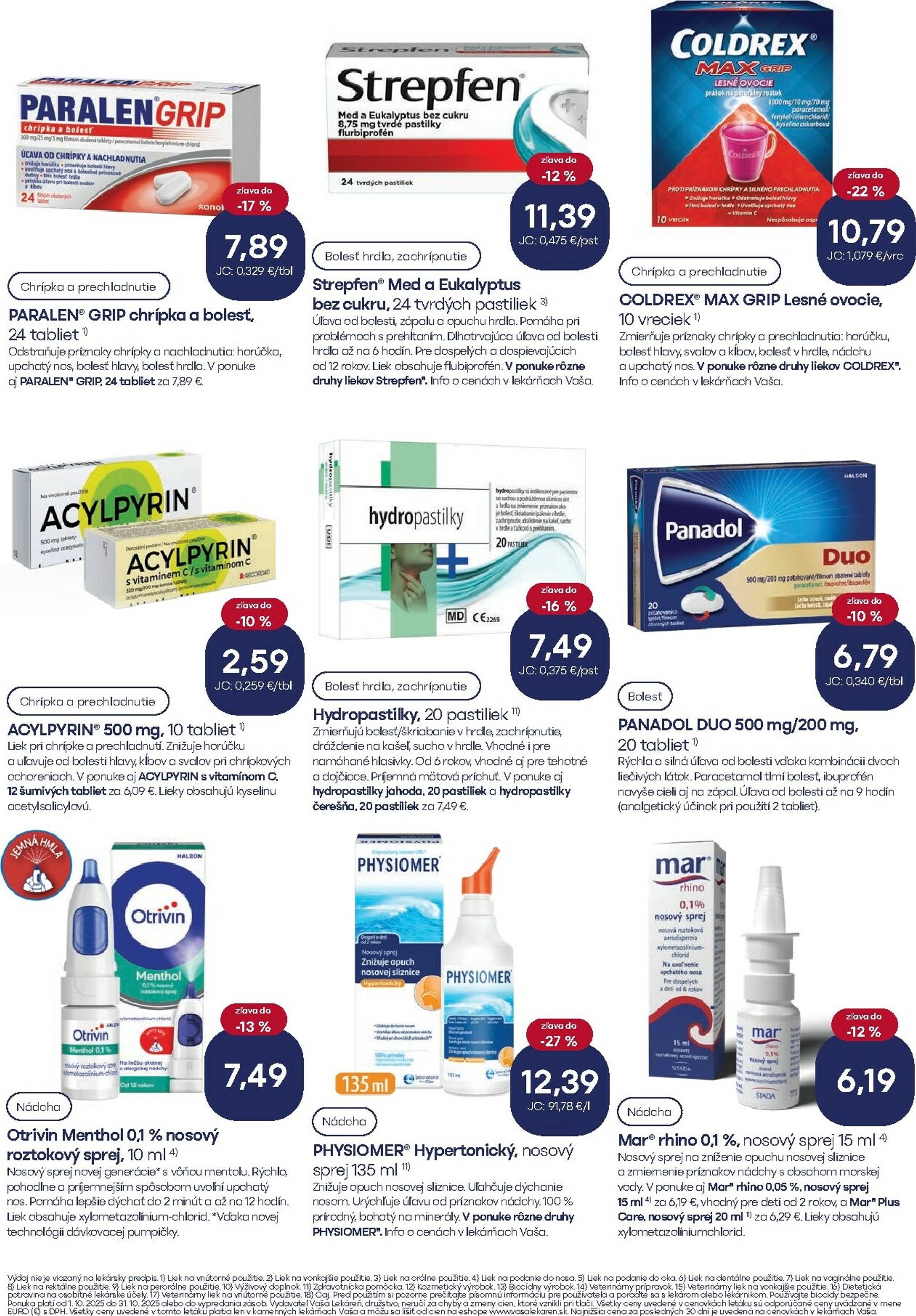 Page 6 of Aktuálny vasa-lekaren leták platný od stredy 01.10 do 31.10