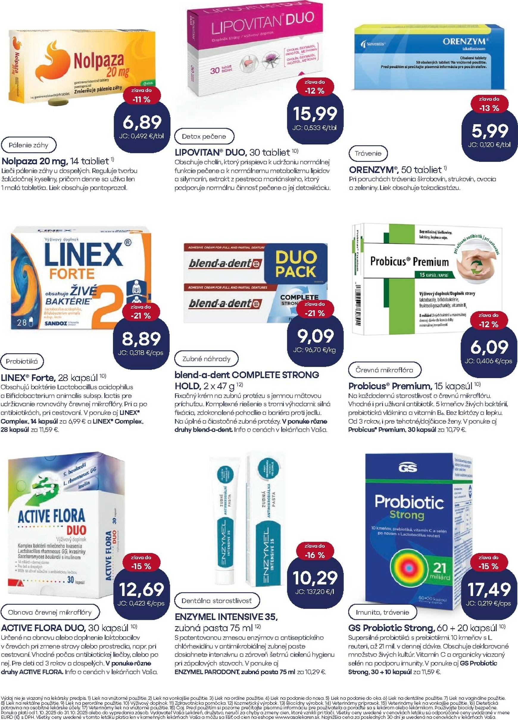 Page 8 of Aktuálny vasa-lekaren leták platný od stredy 01.10 do 31.10