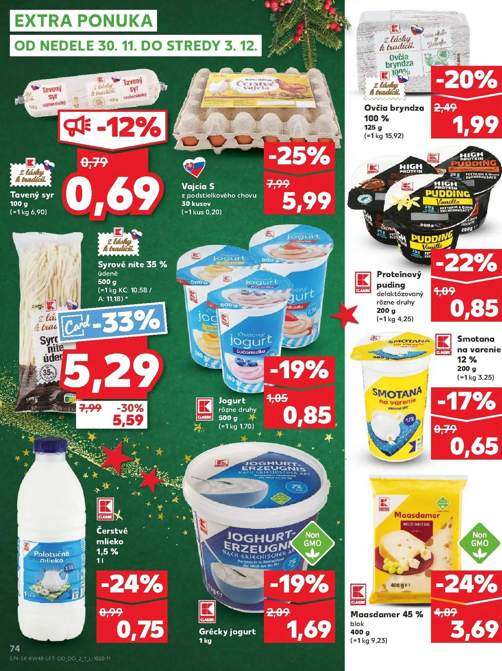 Page 74 of Aktuálny kaufland leták platný od štvrtka 27.11 do 03.12