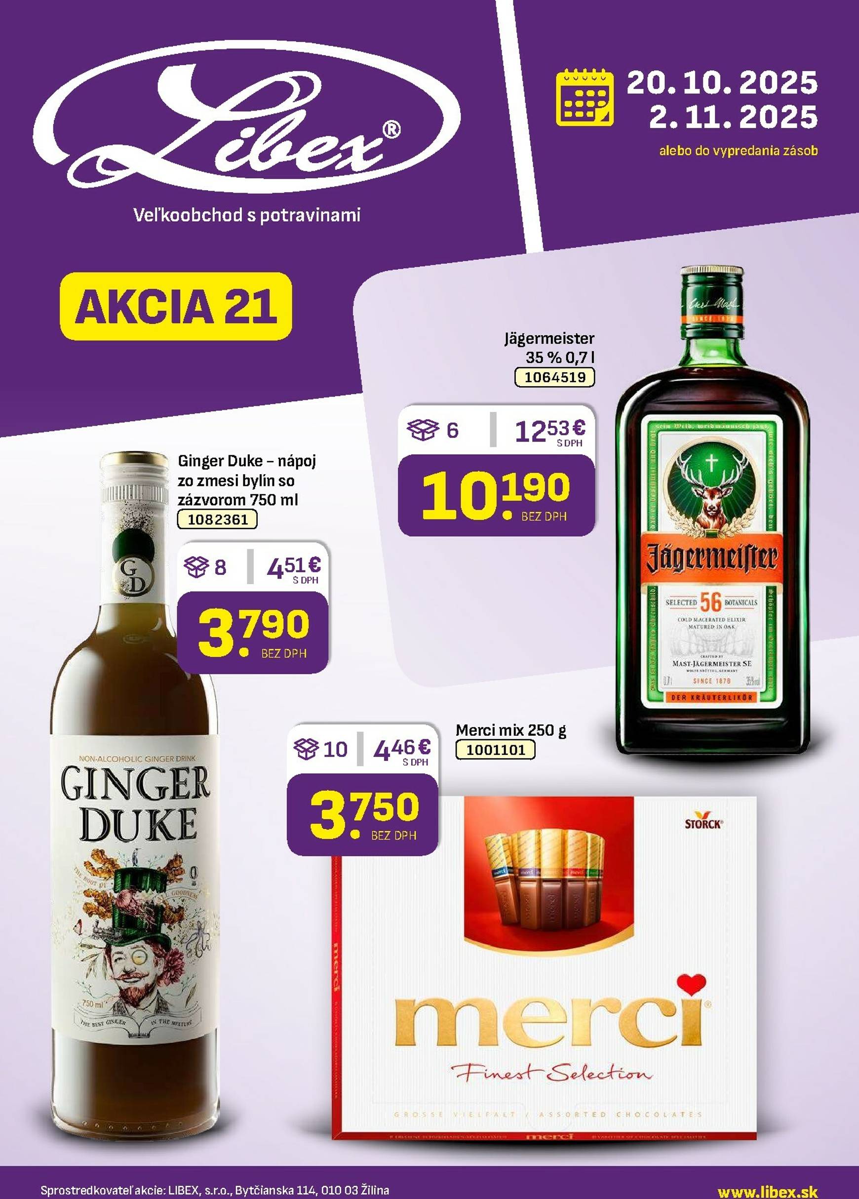 Page 1 of Aktuálny libex leták platný od pondelka 20.10 do 02.11