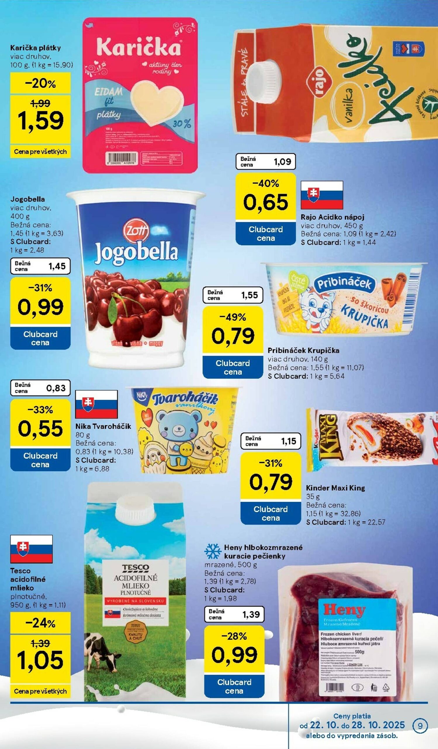 Page 9 of Aktuálny tesco leták platný od stredy 22.10 do 28.10
