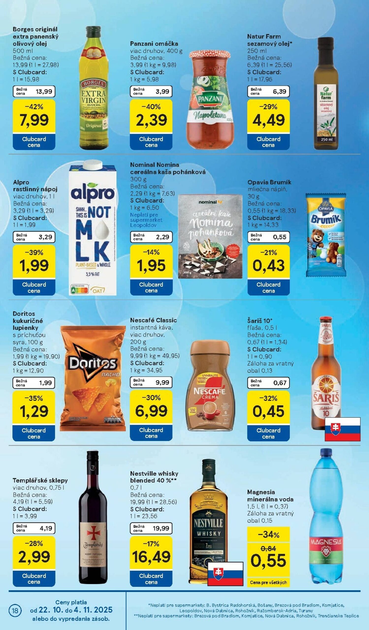 Page 18 of Aktuálny tesco leták platný od stredy 22.10 do 28.10