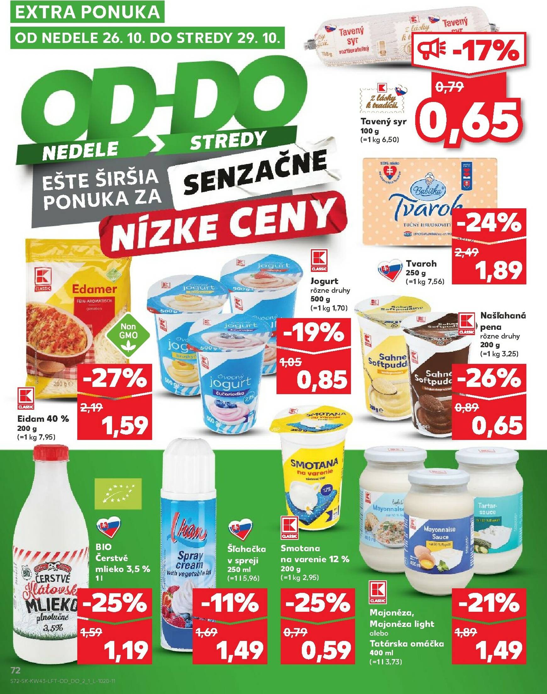 Page 72 of Aktuálny kaufland leták platný od štvrtka 23.10 do 29.10