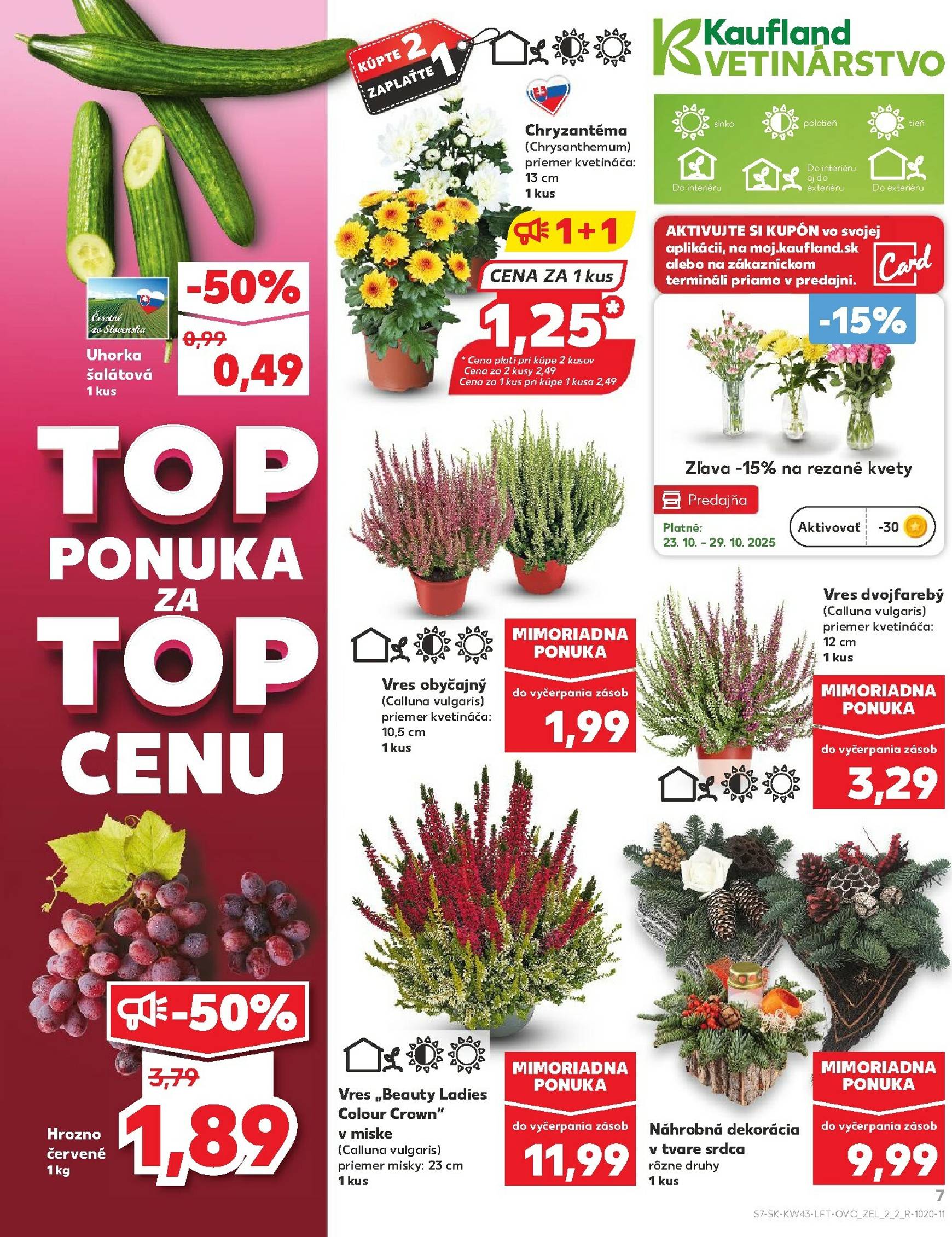 Page 7 of Aktuálny kaufland leták platný od štvrtka 23.10 do 29.10