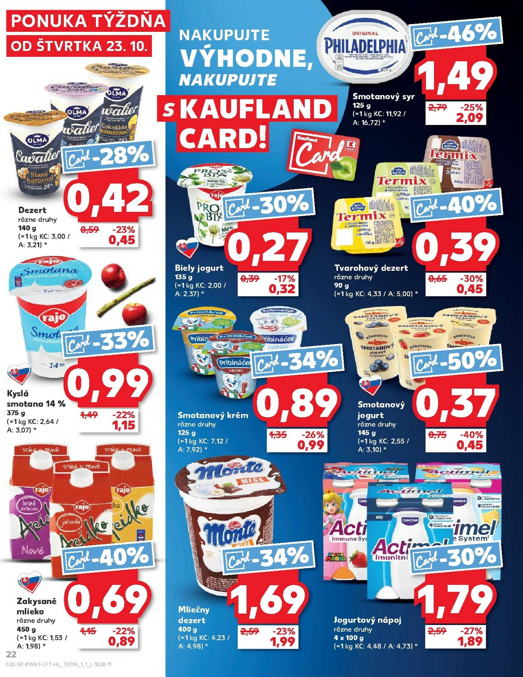 Page 22 of Aktuálny kaufland leták platný od štvrtka 23.10 do 29.10