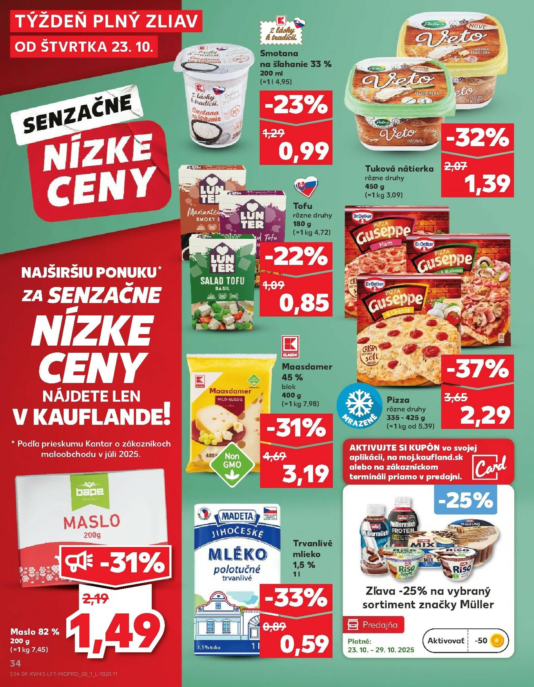 Page 34 of Aktuálny kaufland leták platný od štvrtka 23.10 do 29.10