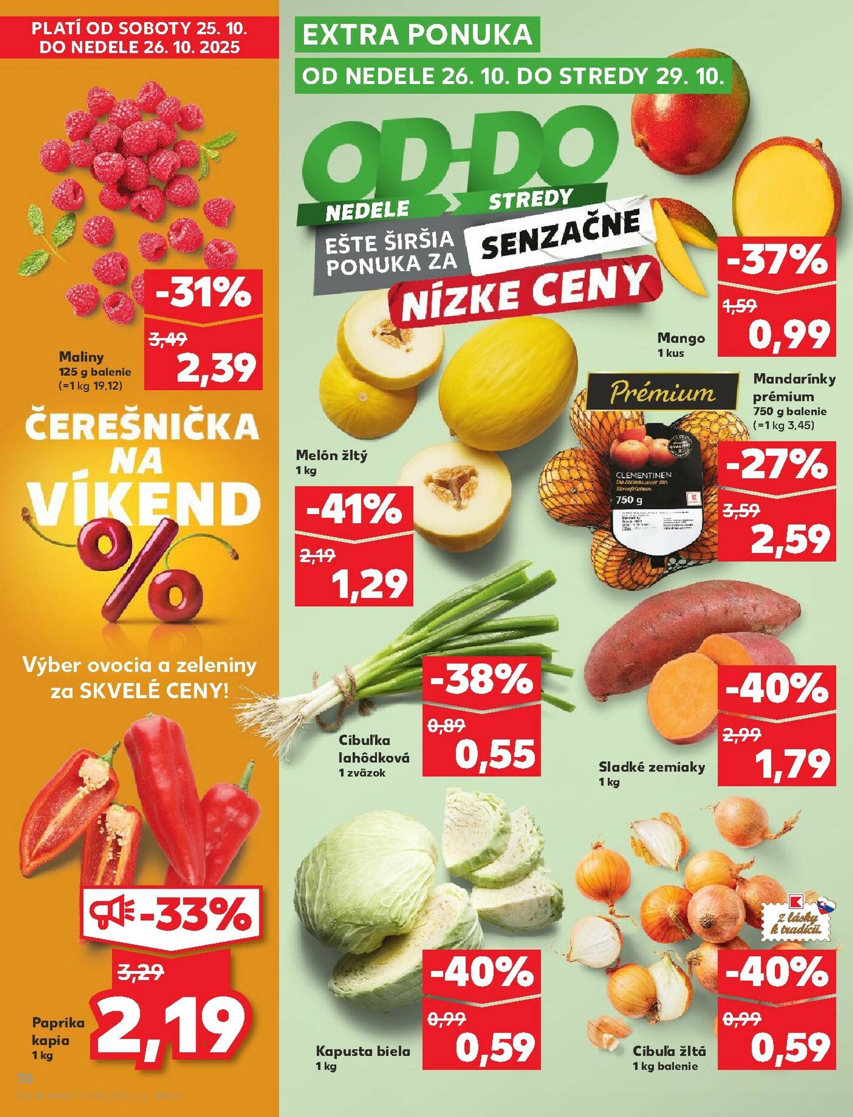 Page 70 of Aktuálny kaufland leták platný od štvrtka 23.10 do 29.10
