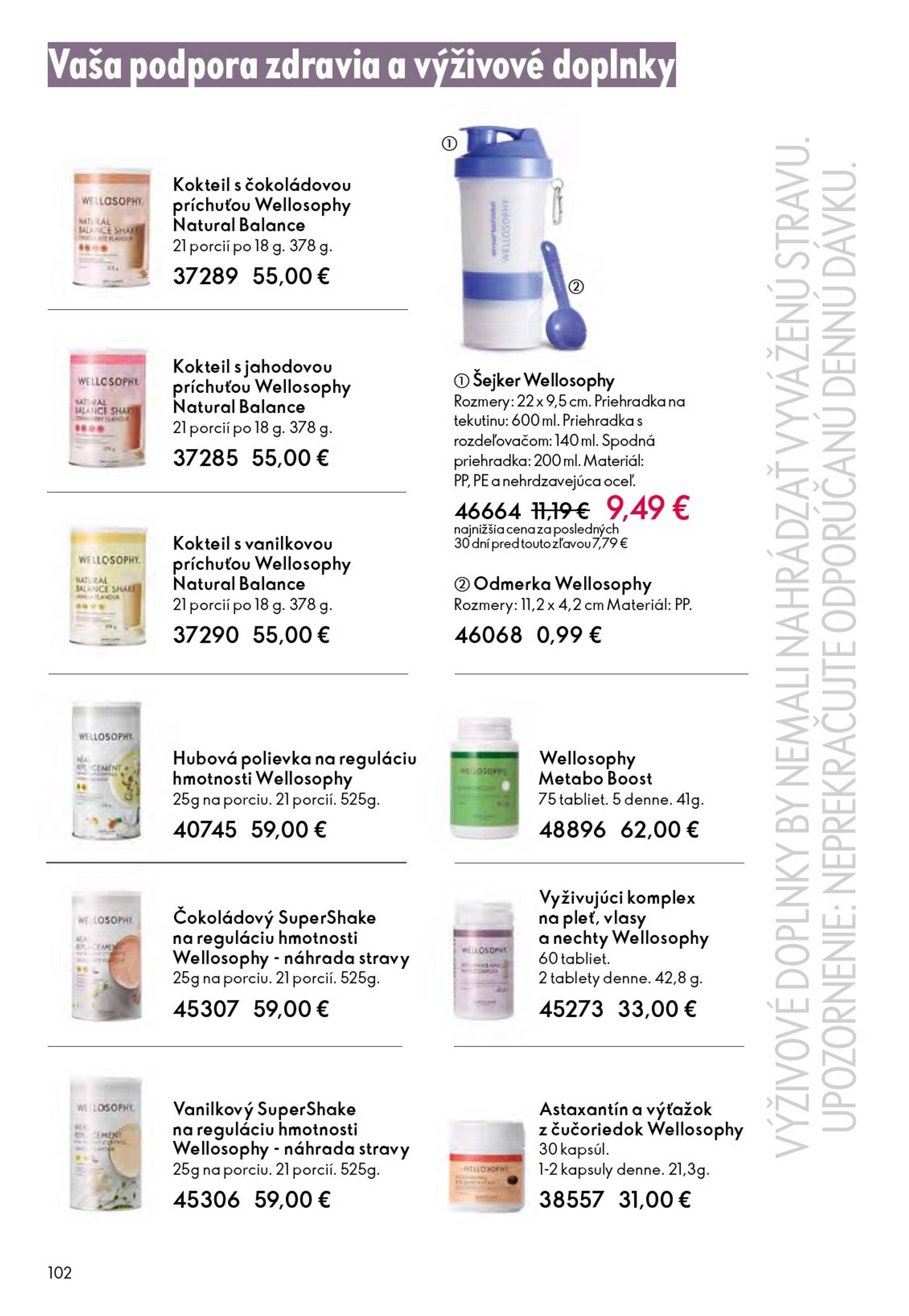 Page 102 of Aktuálny oriflame leták platný od stredy 22.10 do 11.11