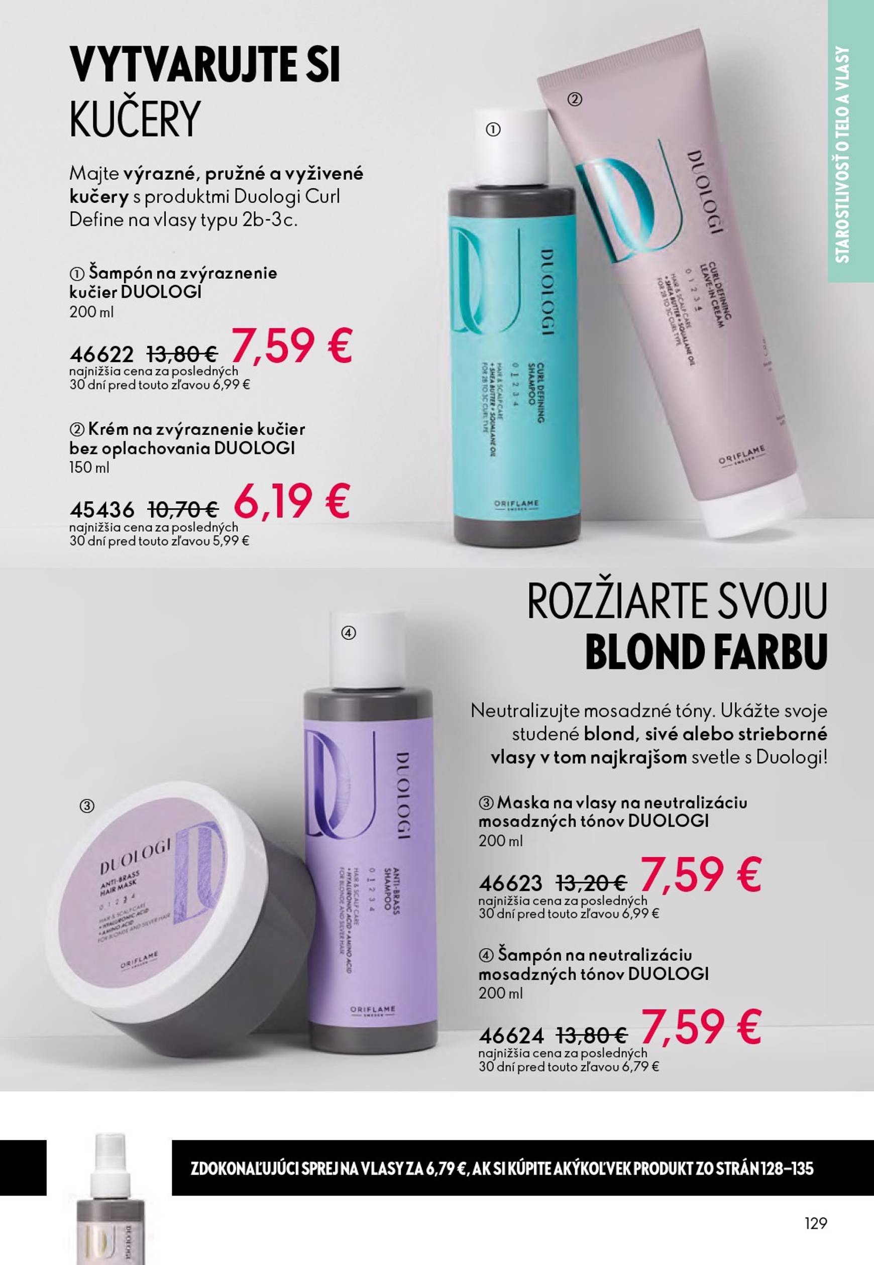 Page 129 of Aktuálny oriflame leták platný od stredy 22.10 do 11.11