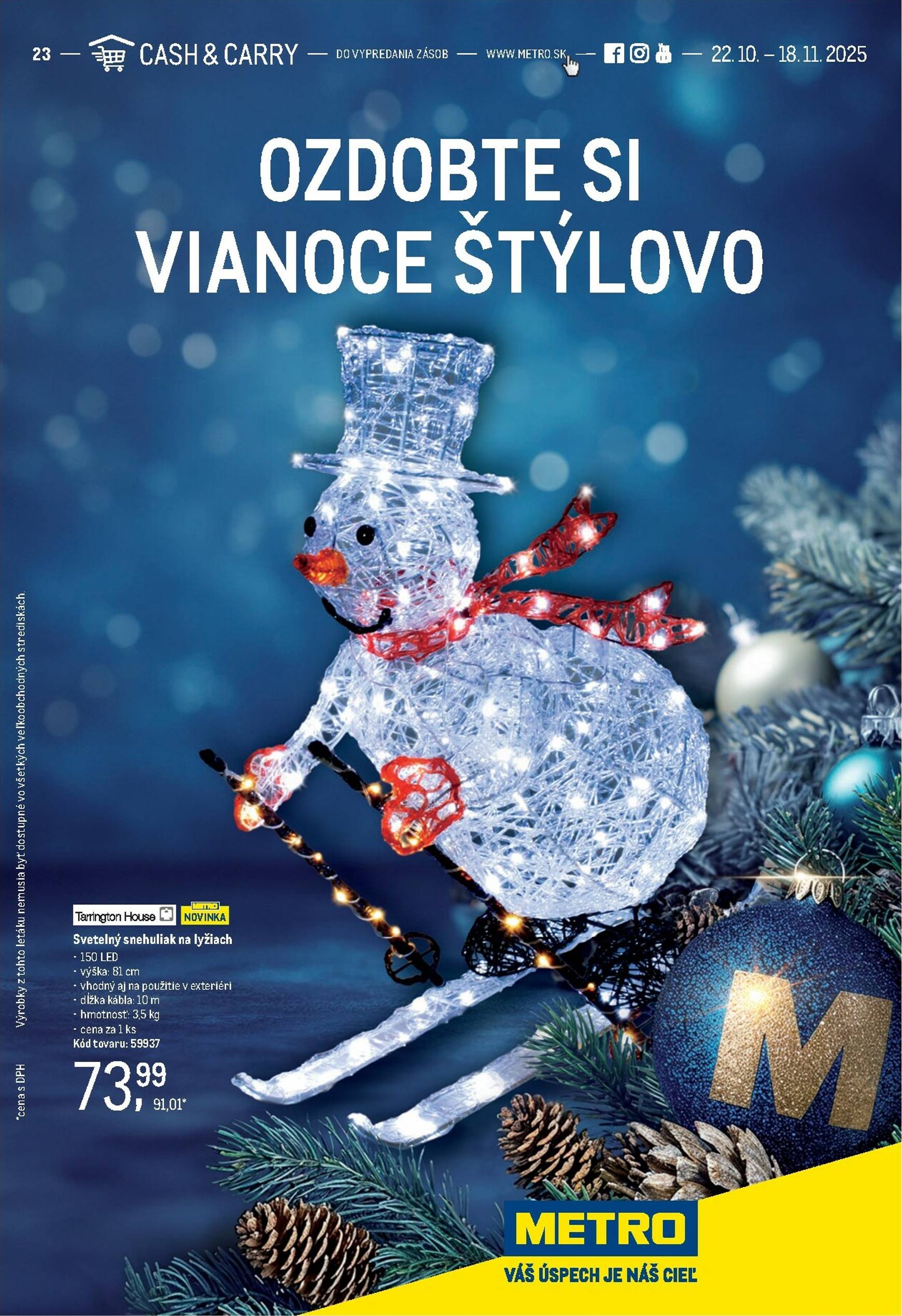 Page 1 of Aktuálny metro leták platný od stredy 22.10 do 18.11