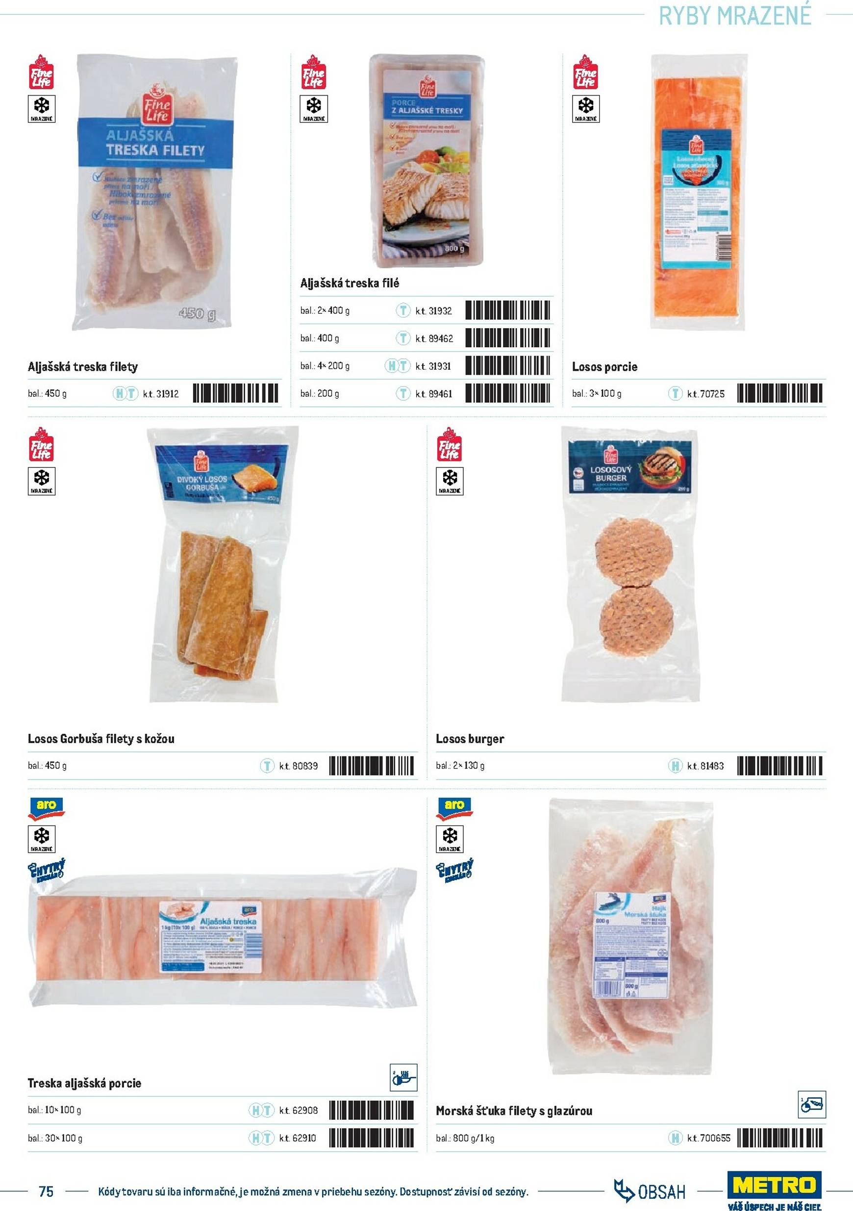 Page 75 of Aktuálny metro leták platný od stredy 01.10 do 31.12